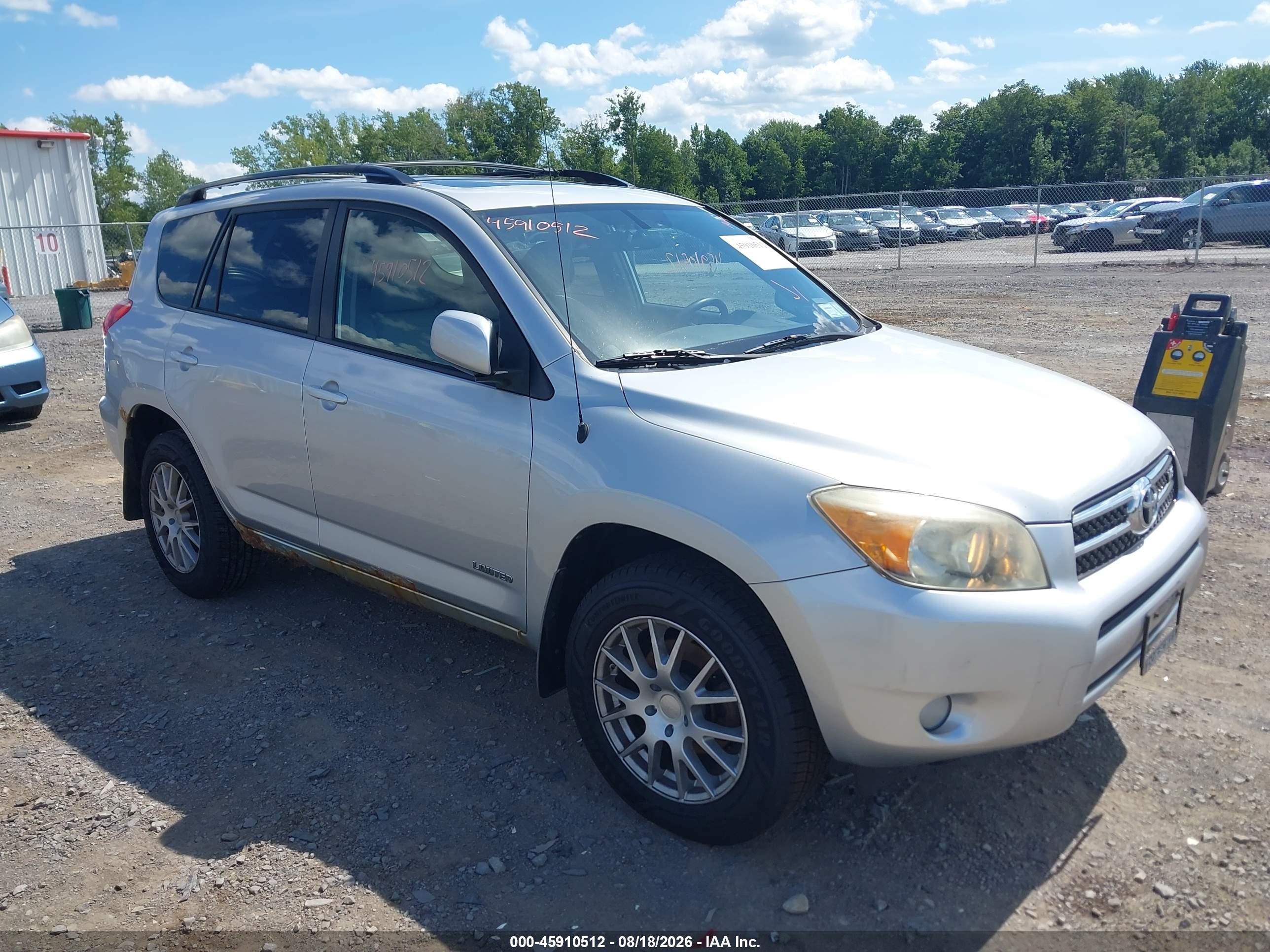 2008 Toyota Rav4 Ltd Silver vin: JTMBK31V286036957