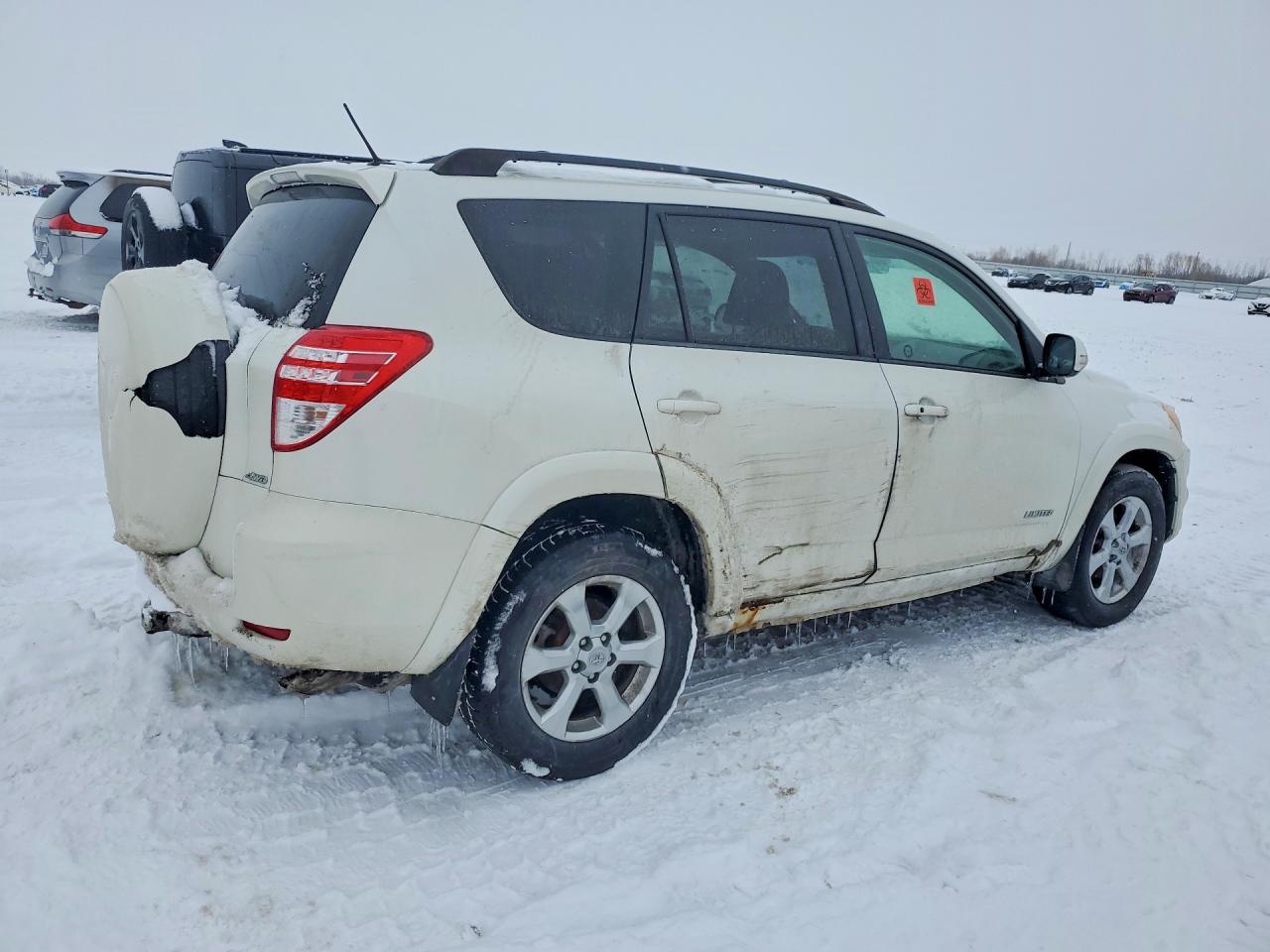 2009 Toyota Rav4 Limited White vin: JTMBK31V295073708