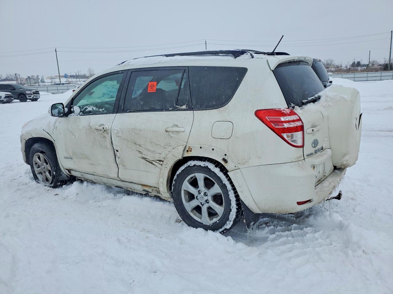 2009 Toyota Rav4 Limited White vin: JTMBK31V295073708
