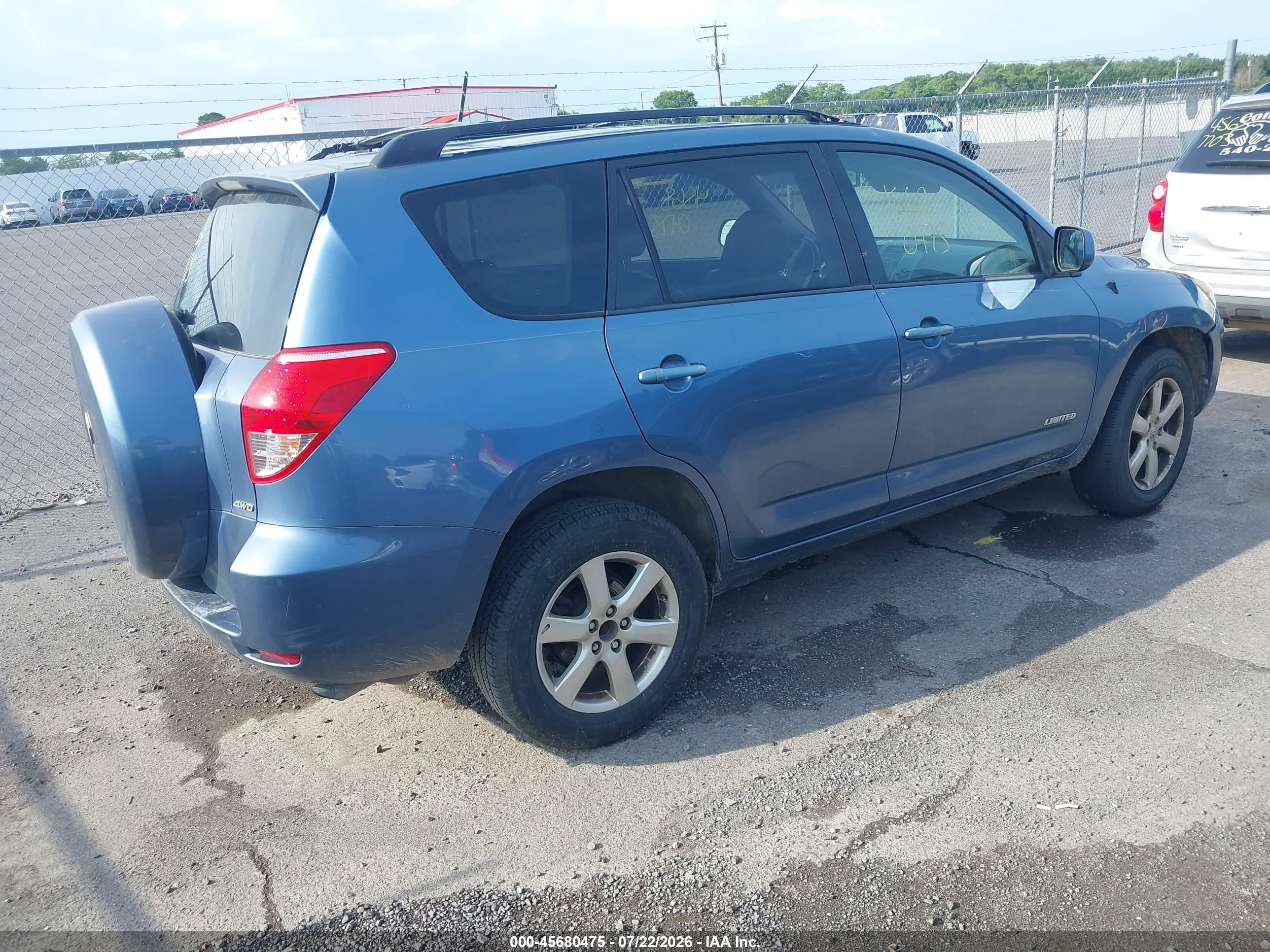 2006 Toyota Rav4 Limited V6 Blue vin: JTMBK31V366009179