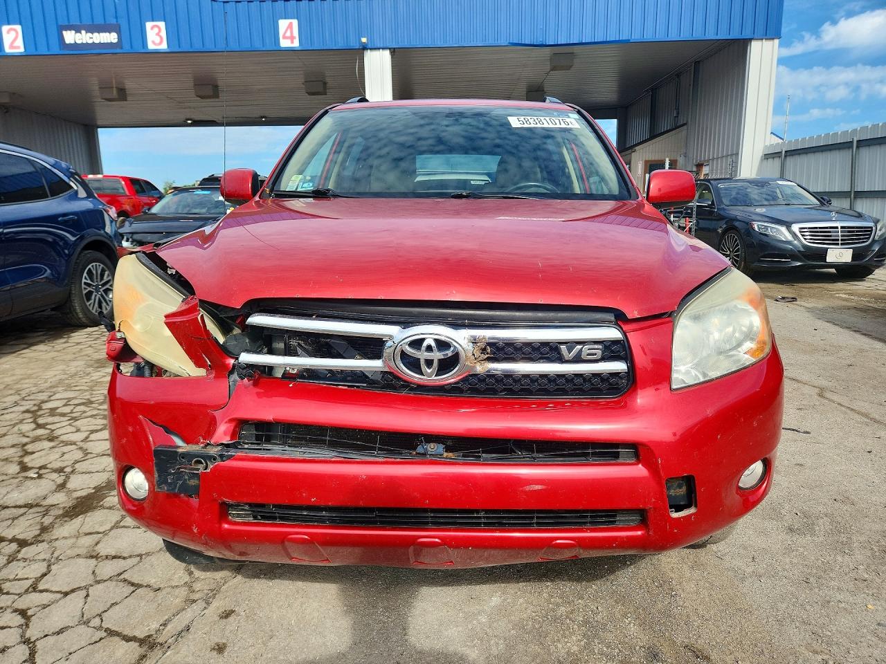 2007 Toyota Rav4 Limited Red vin: JTMBK31V375017094
