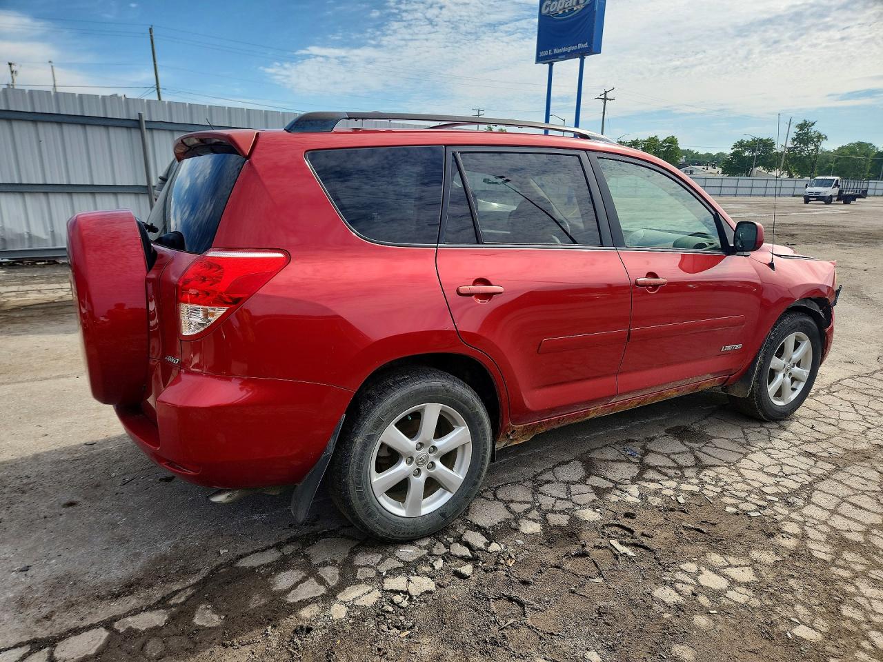 2007 Toyota Rav4 Limited Red vin: JTMBK31V375017094