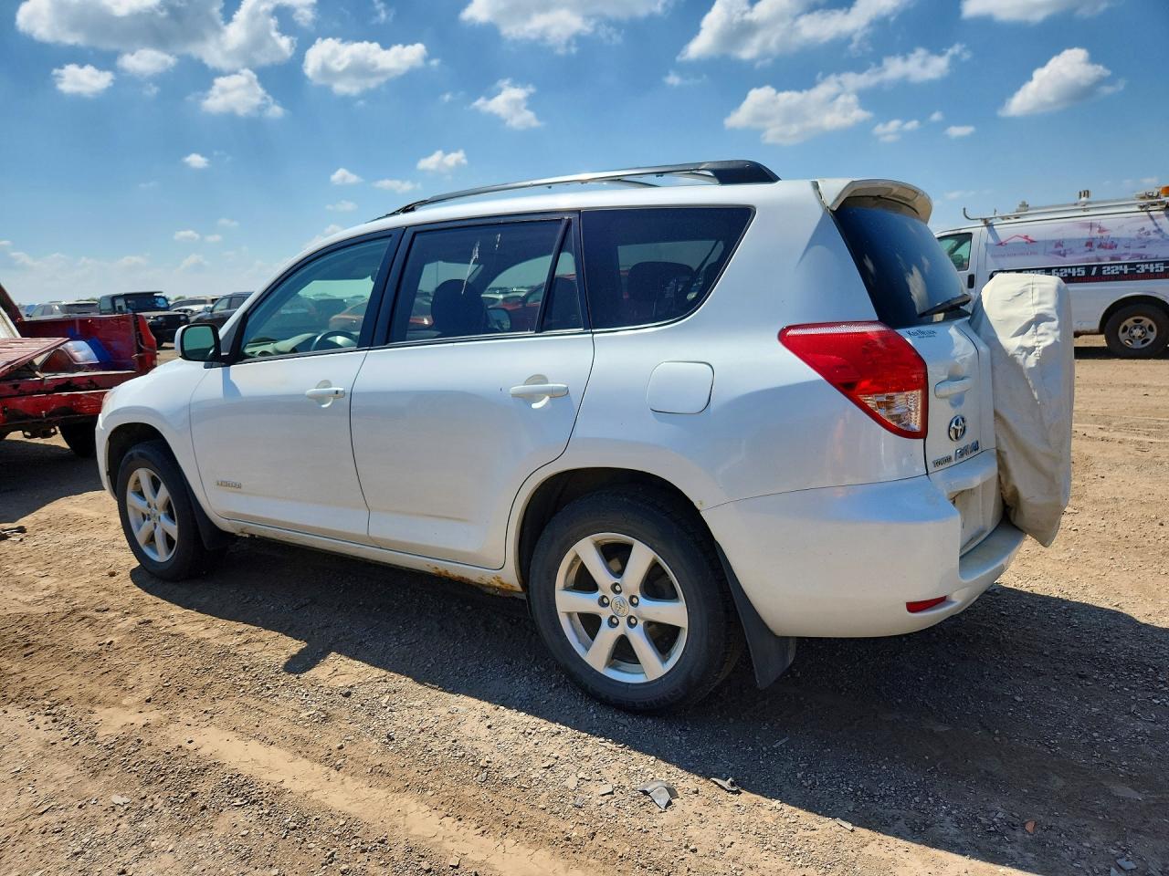 2007 Toyota Rav4 Limited White vin: JTMBK31V375022618