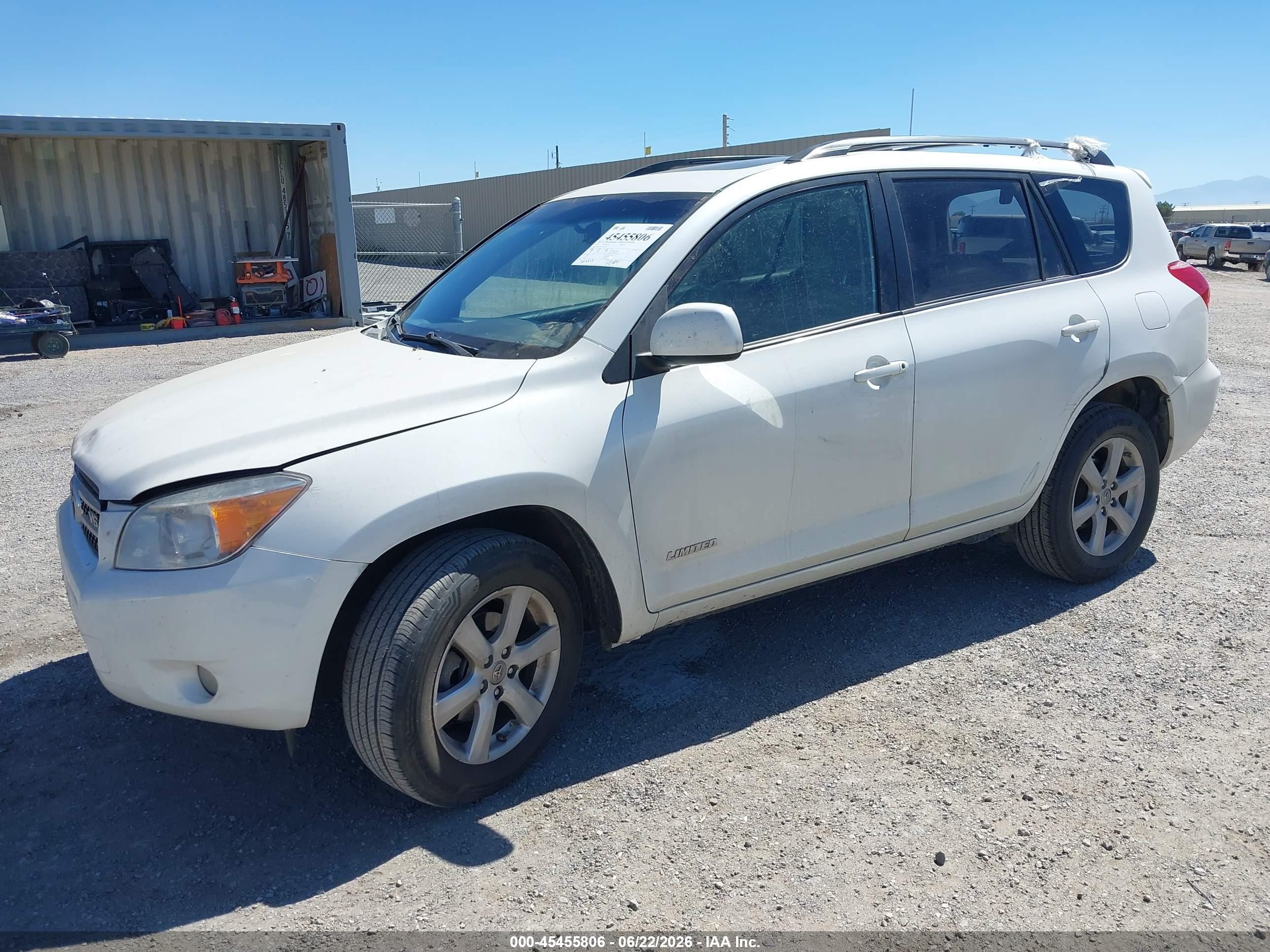 2008 Toyota Rav4 Limited V6 Белый vin: JTMBK31V385053529