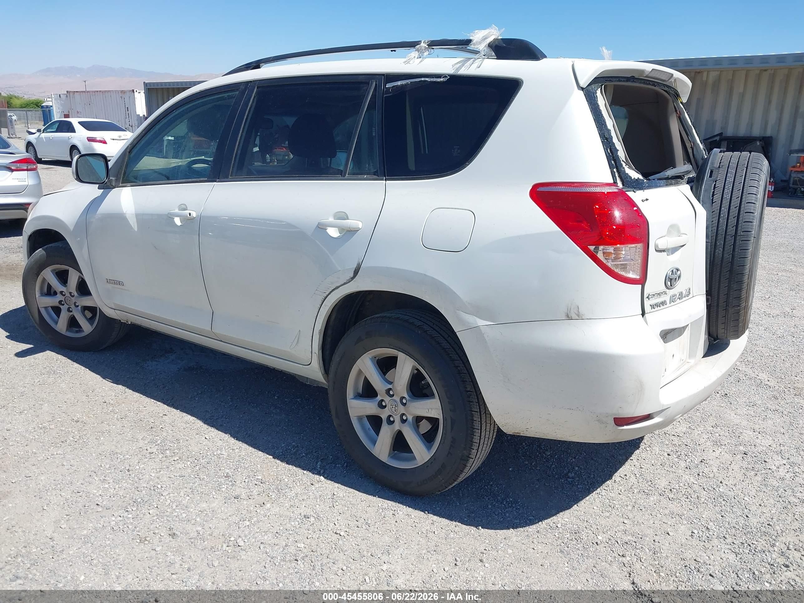 2008 Toyota Rav4 Limited V6 Белый vin: JTMBK31V385053529