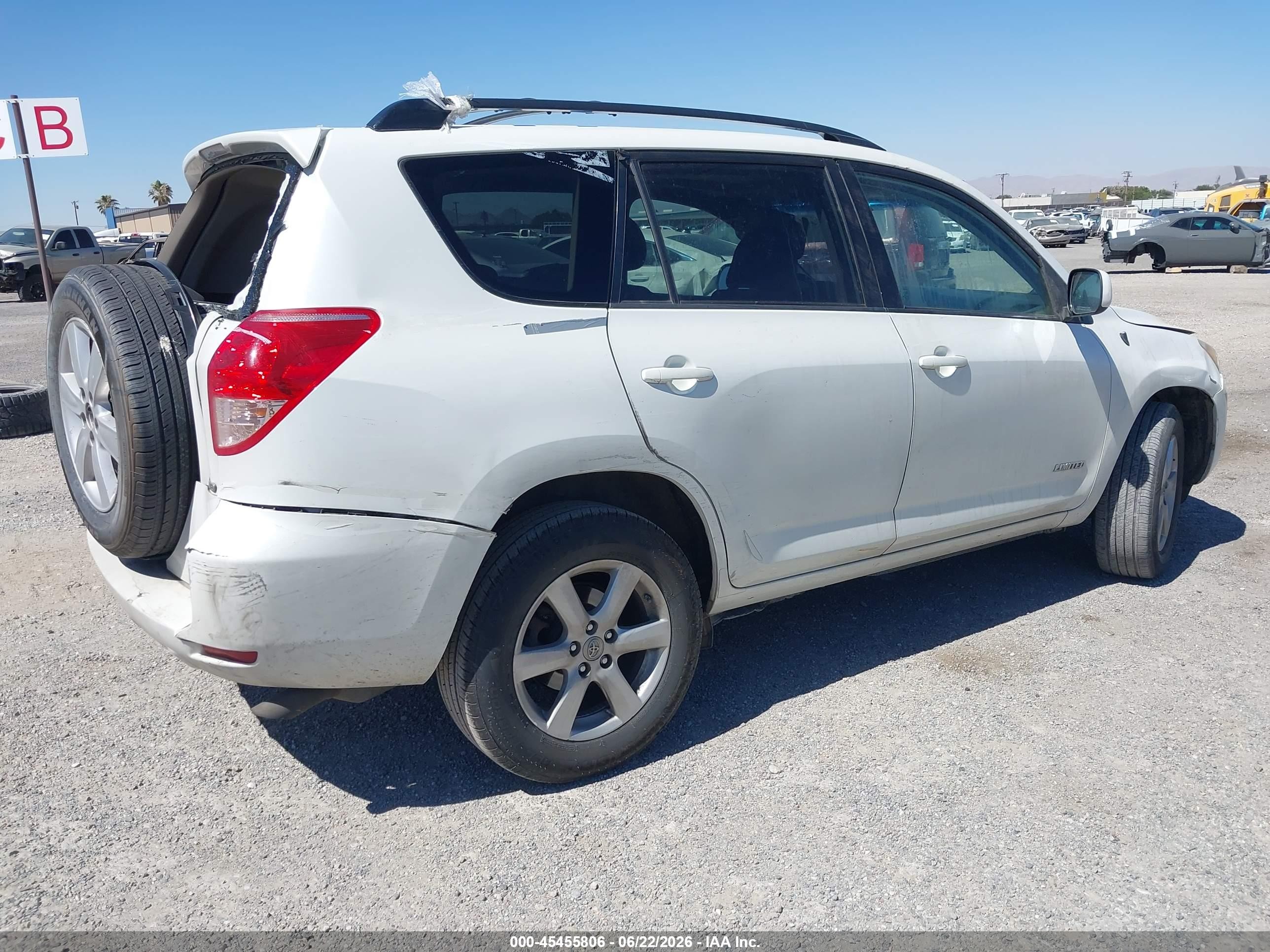 2008 Toyota Rav4 Limited V6 Белый vin: JTMBK31V385053529