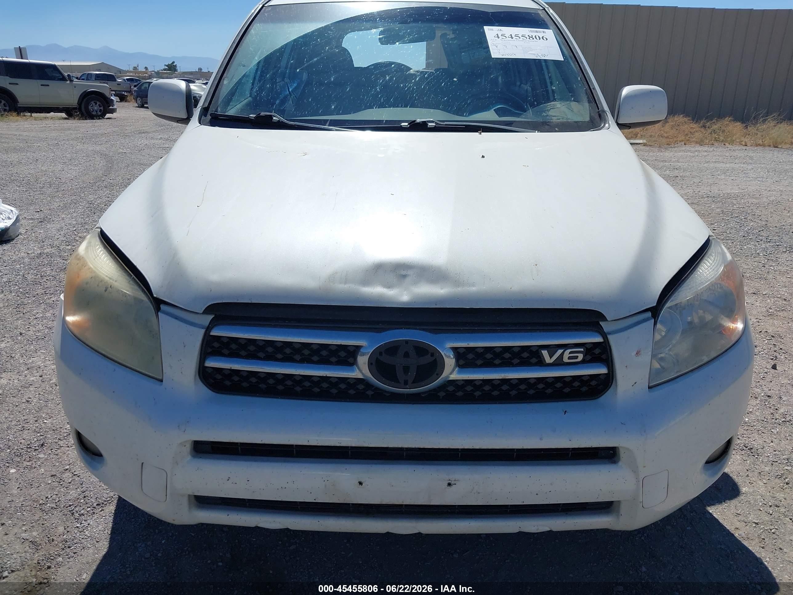 2008 Toyota Rav4 Limited V6 Белый vin: JTMBK31V385053529