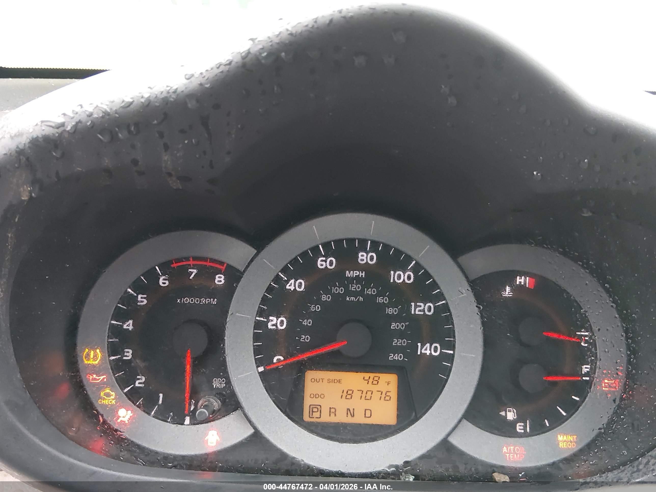 2008 Toyota Rav4 Limited V6 Red vin: JTMBK31V386032190