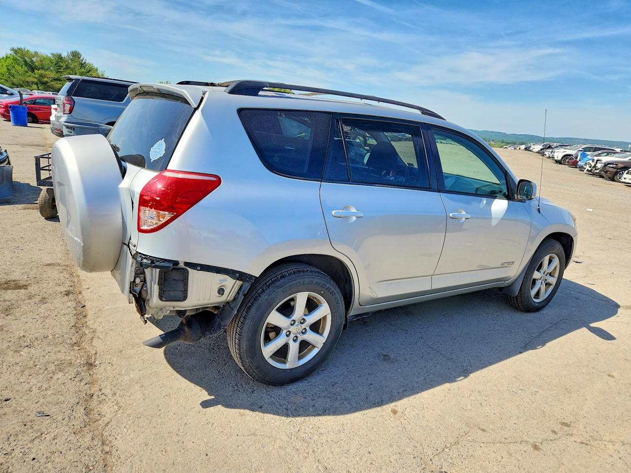 2008 Toyota Rav4 Limited Silver vin: JTMBK31V386034571