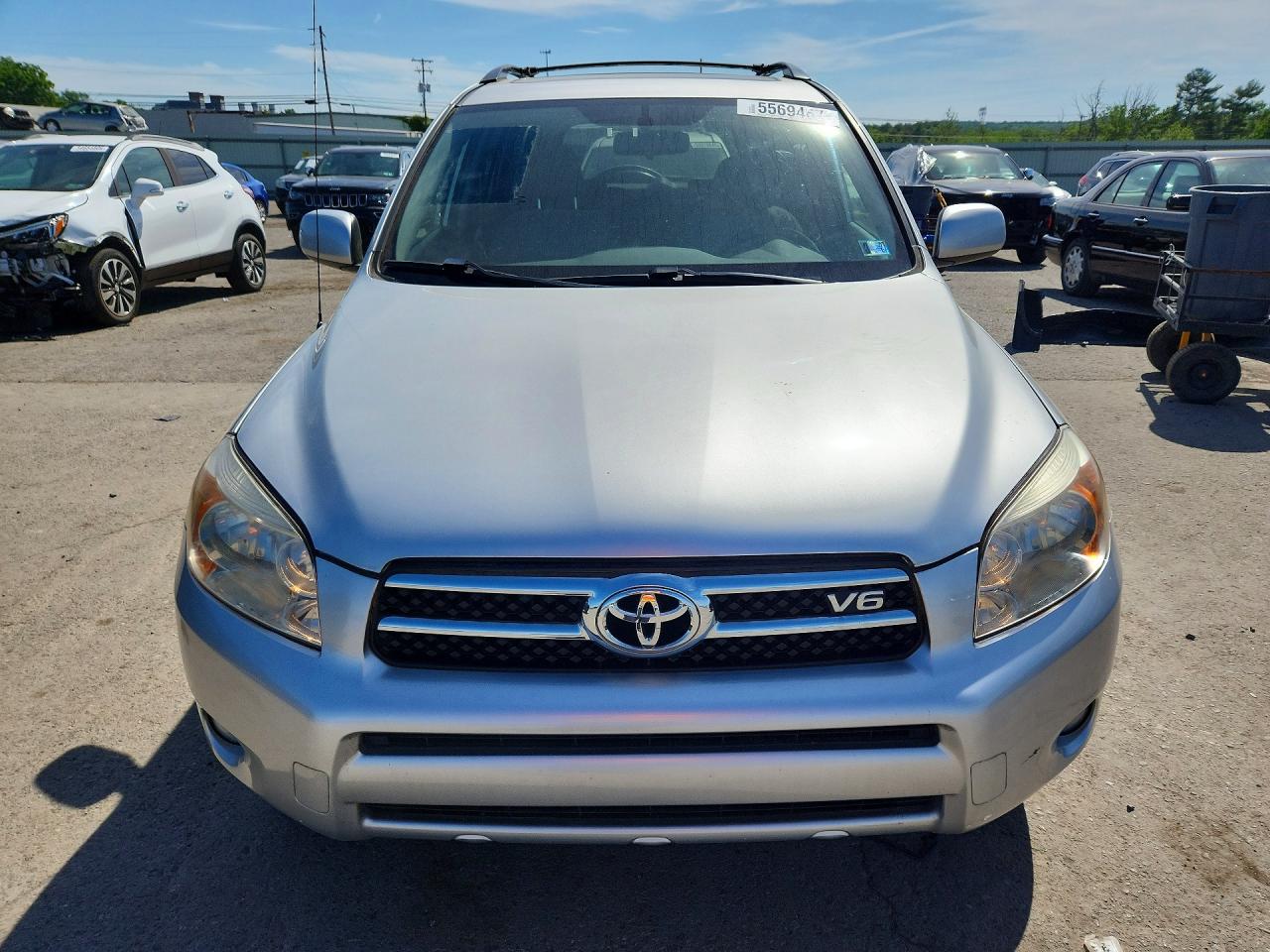 2008 Toyota Rav4 Limited Silver vin: JTMBK31V386034571