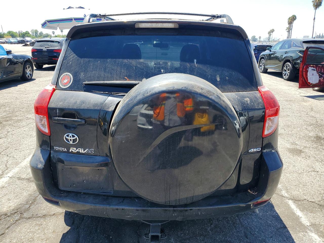 2007 Toyota Rav4 Limited Black vin: JTMBK31V476019608