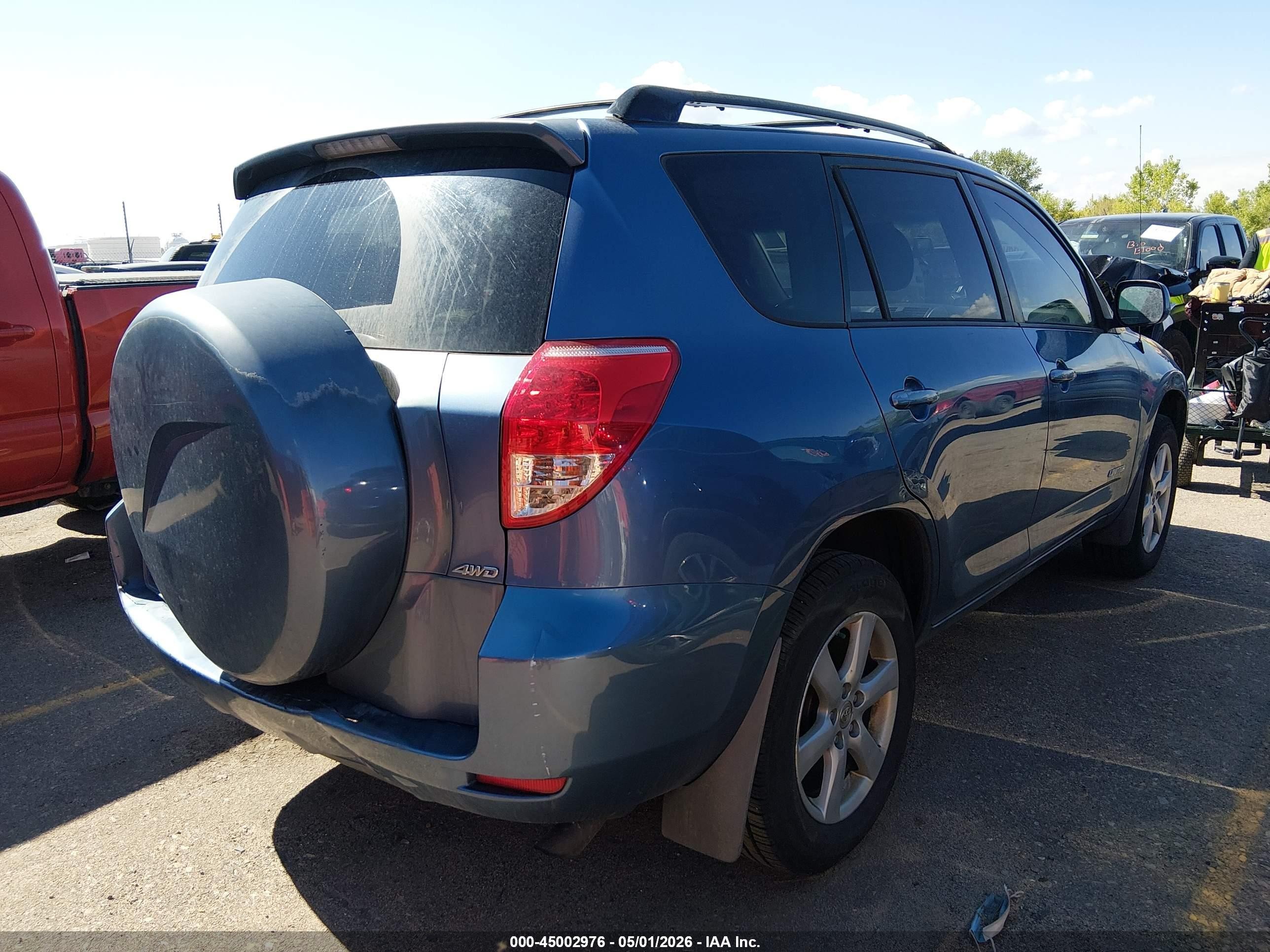 2008 Toyota Rav4 Limited V6 Blue vin: JTMBK31V485049683
