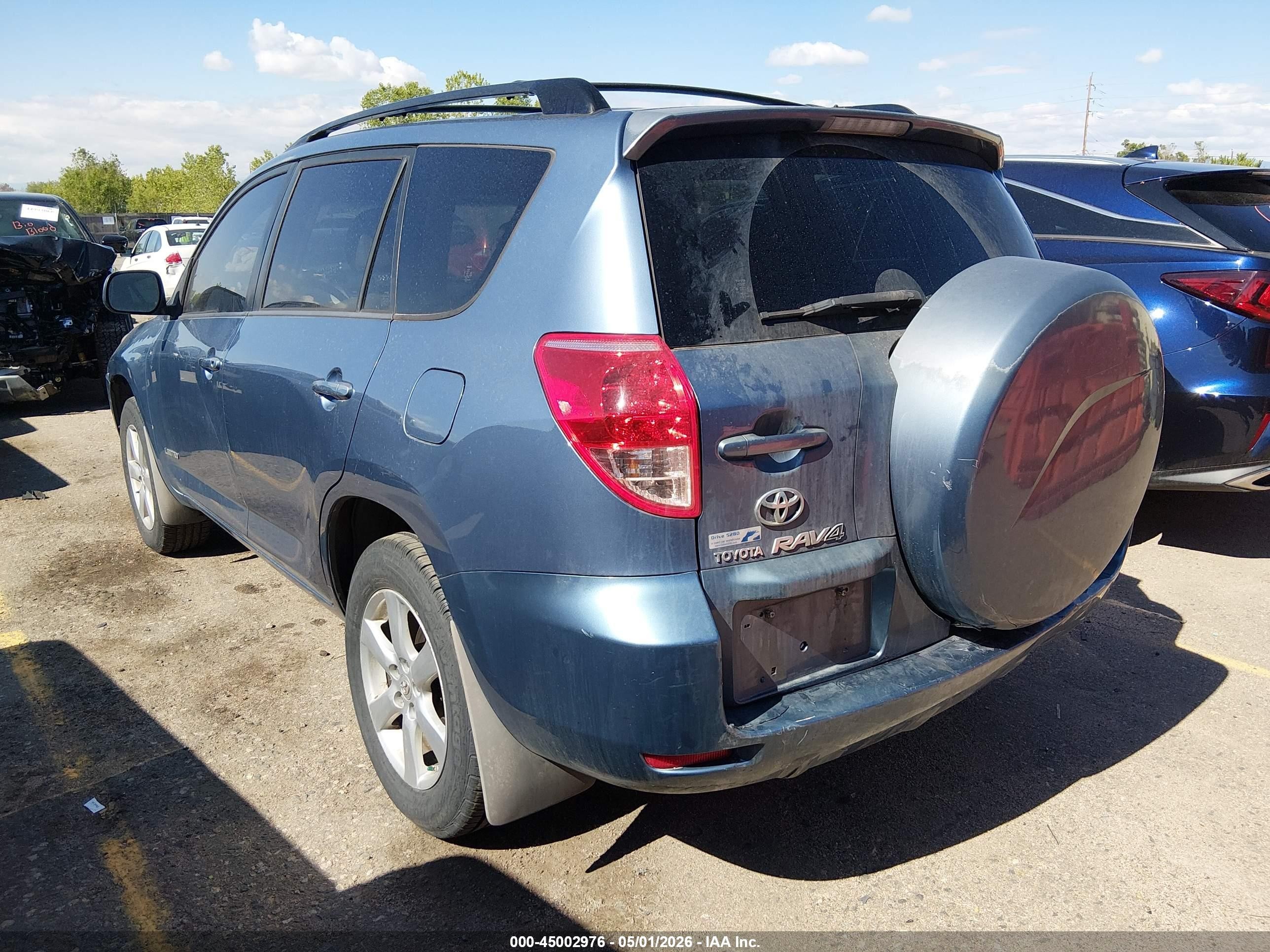 2008 Toyota Rav4 Limited V6 Blue vin: JTMBK31V485049683
