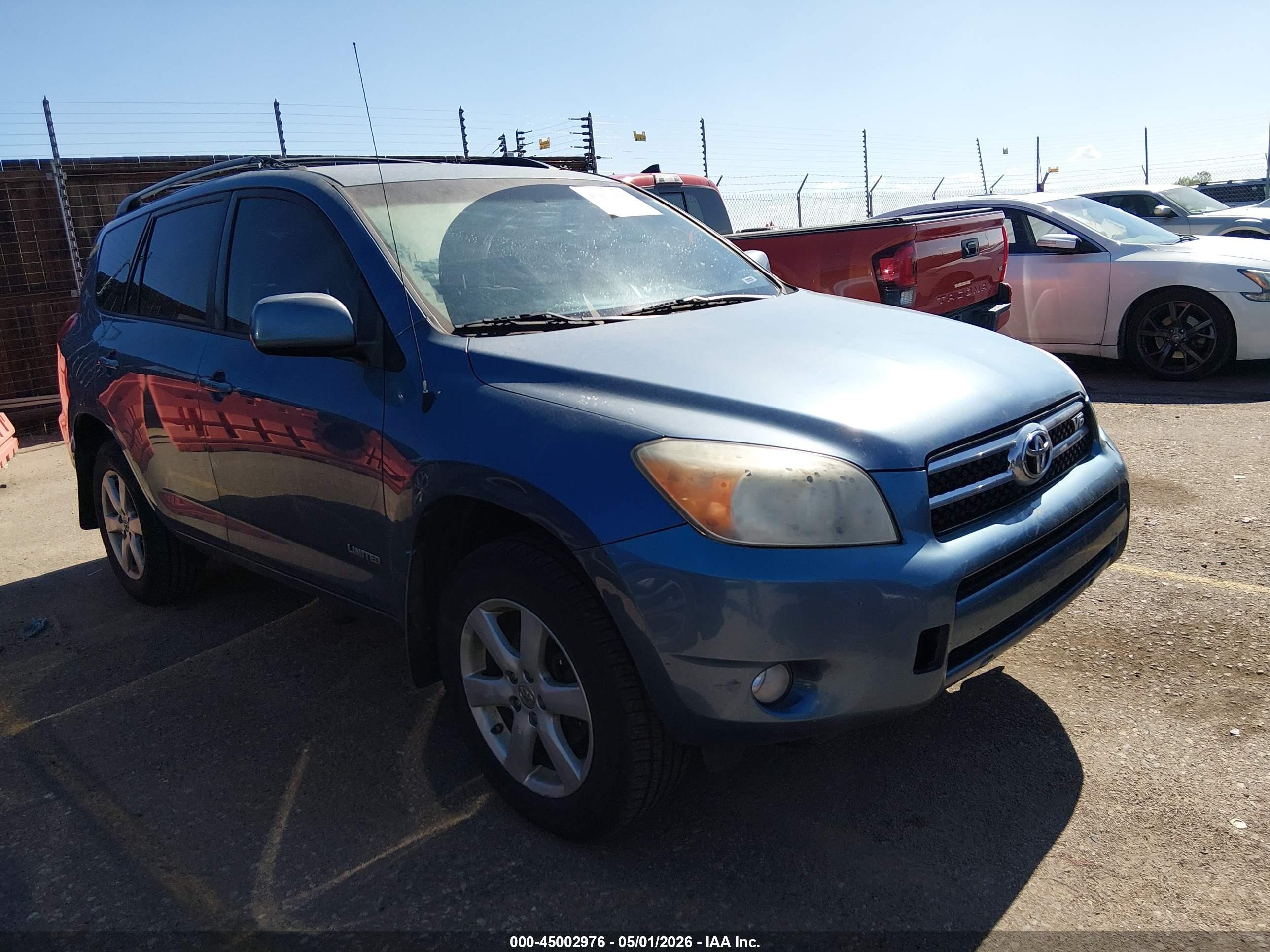 2008 Toyota Rav4 Limited V6 Blue vin: JTMBK31V485049683