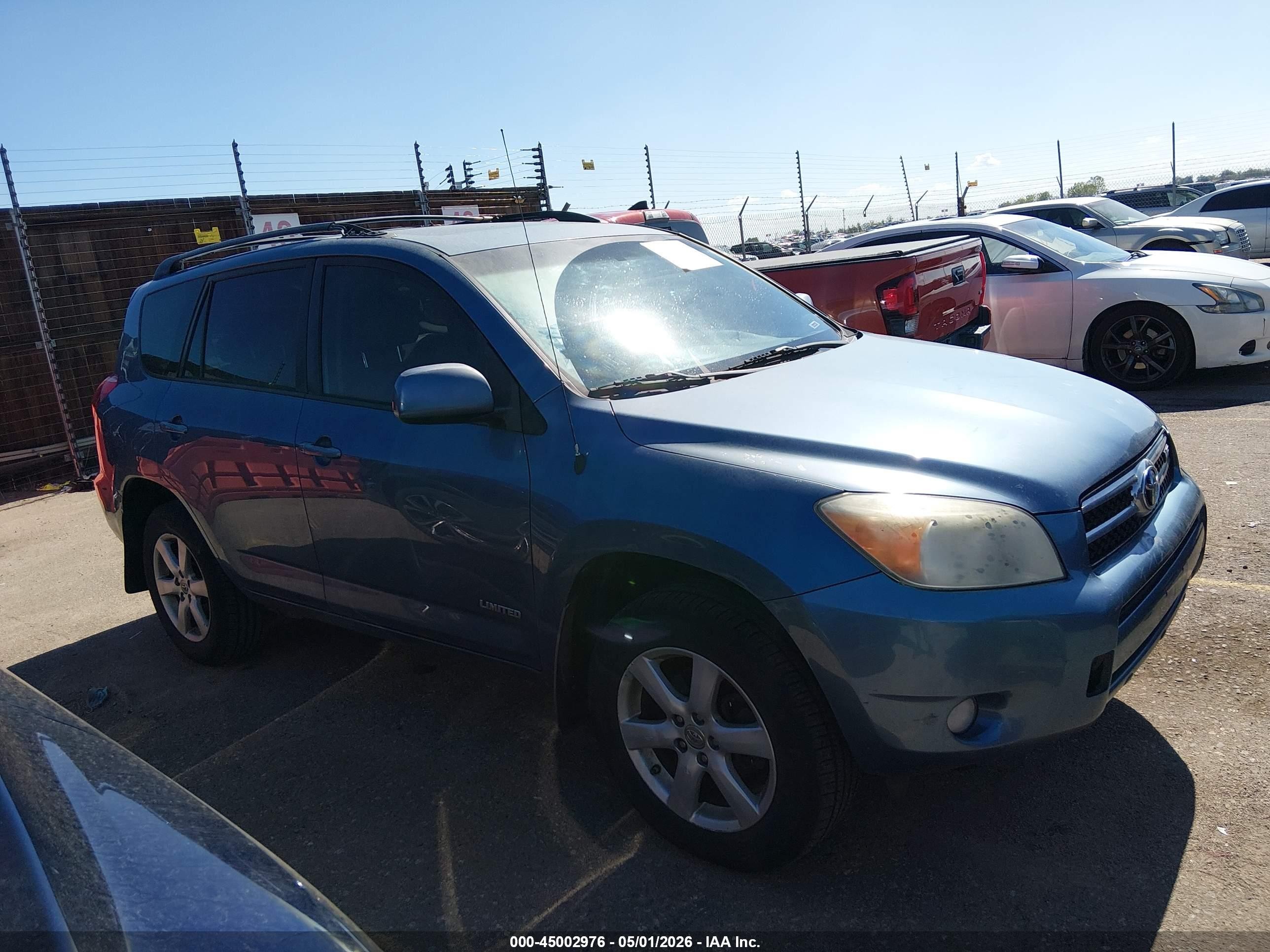 2008 Toyota Rav4 Limited V6 Blue vin: JTMBK31V485049683