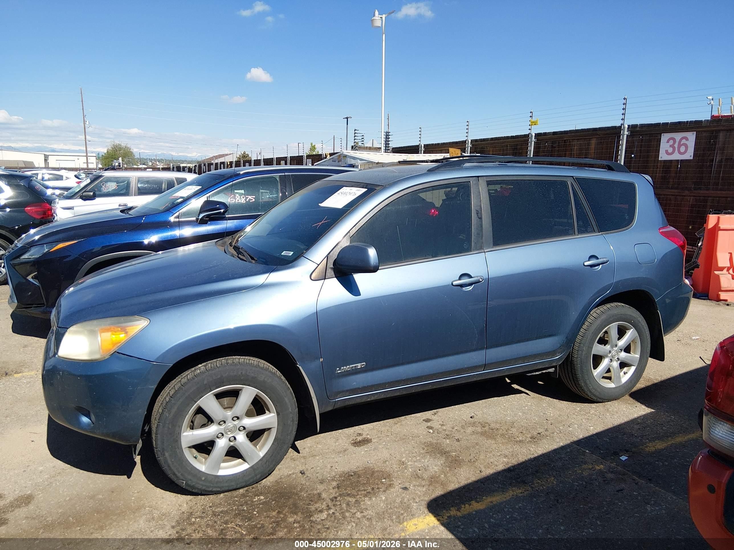 2008 Toyota Rav4 Limited V6 Blue vin: JTMBK31V485049683