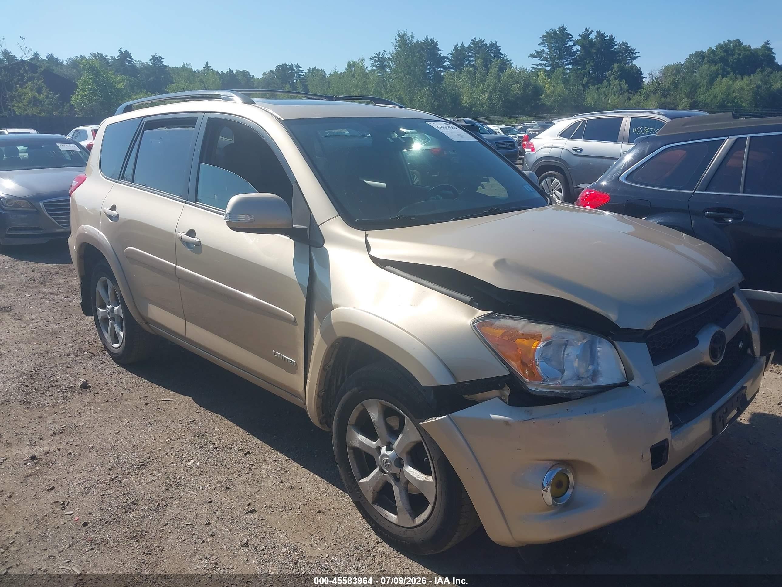 2009 Toyota Rav4 Limited V6 Gold vin: JTMBK31V495075699