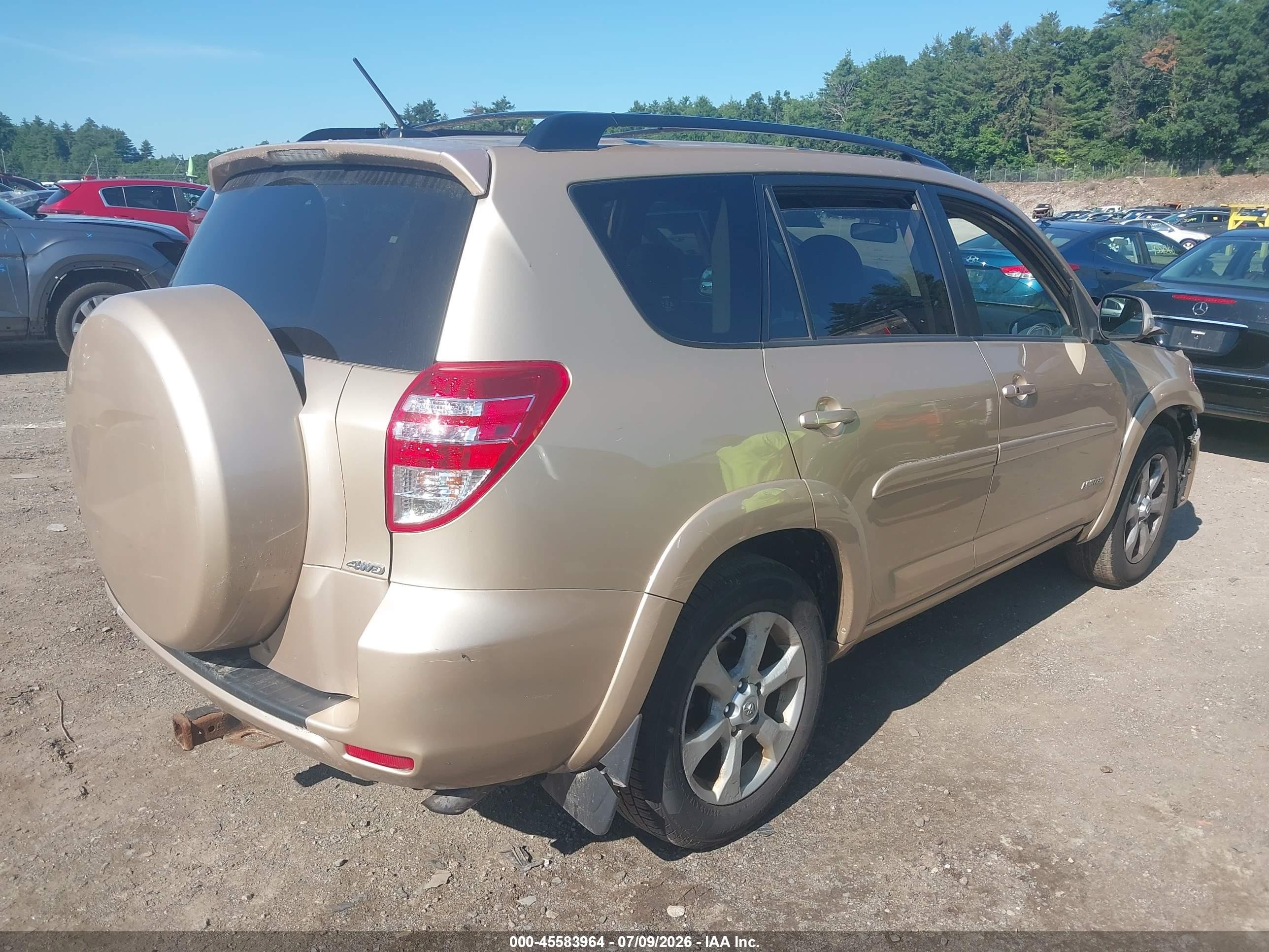 2009 Toyota Rav4 Limited V6 Золотой vin: JTMBK31V495075699