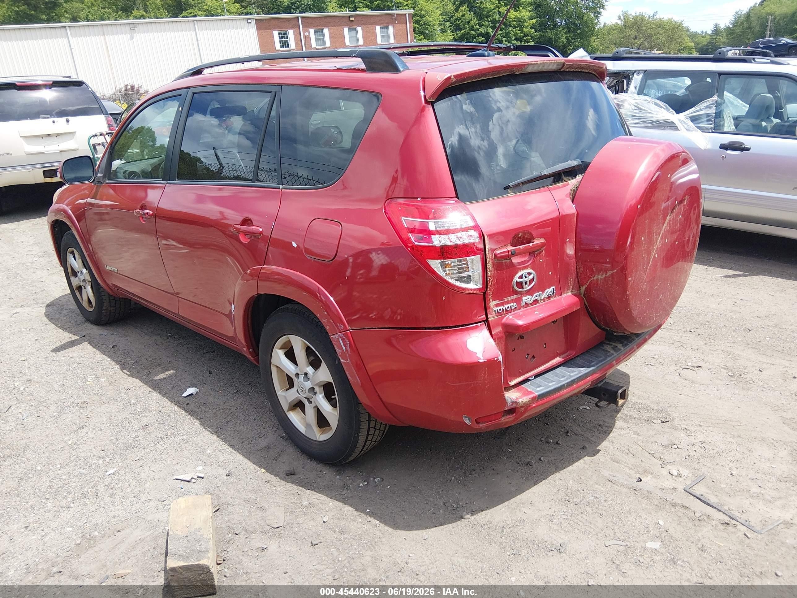 2009 Toyota Rav4 Limited V6 Red vin: JTMBK31V49D007232
