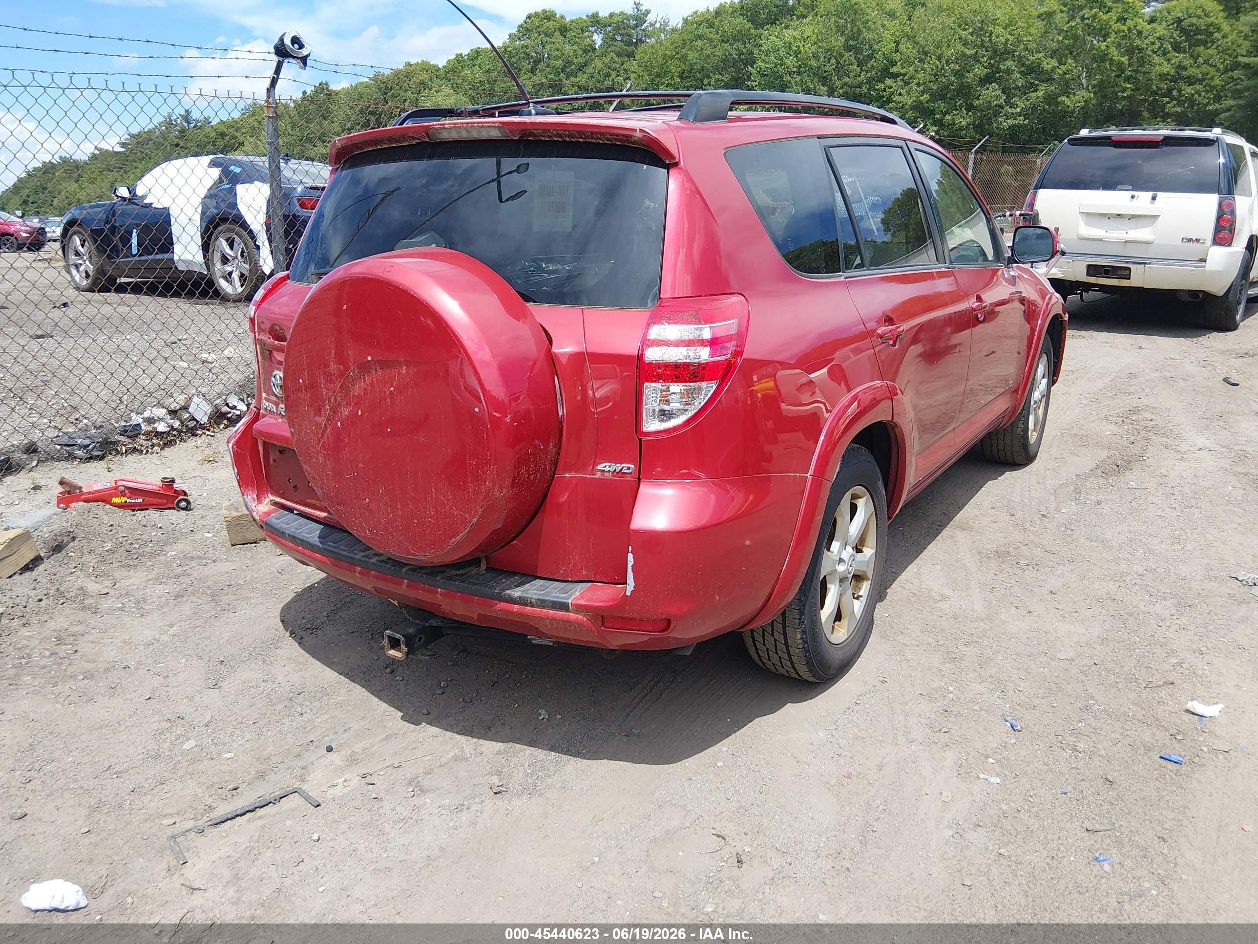 2009 Toyota Rav4 Limited V6 Red vin: JTMBK31V49D007232