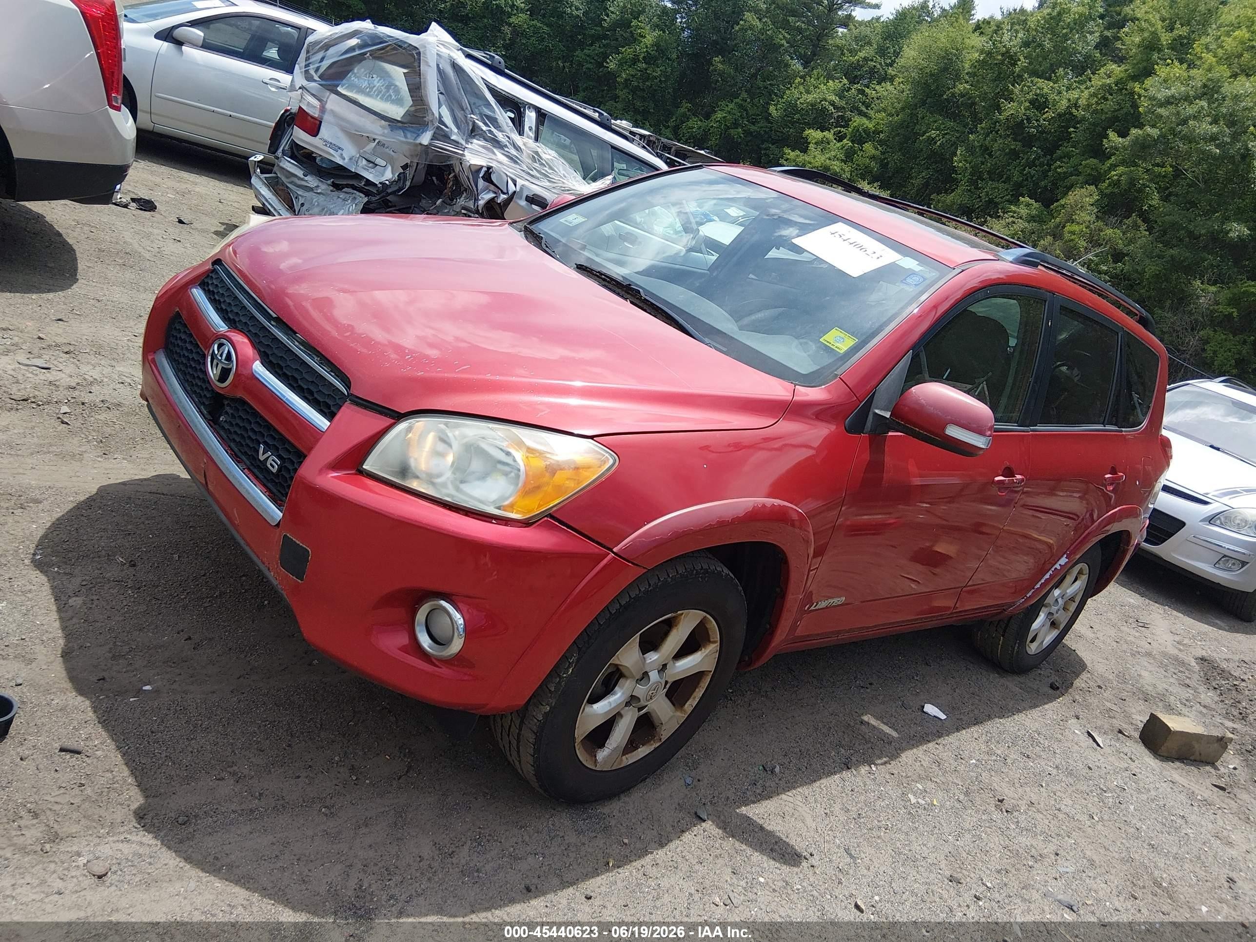 2009 Toyota Rav4 Limited V6 Red vin: JTMBK31V49D007232