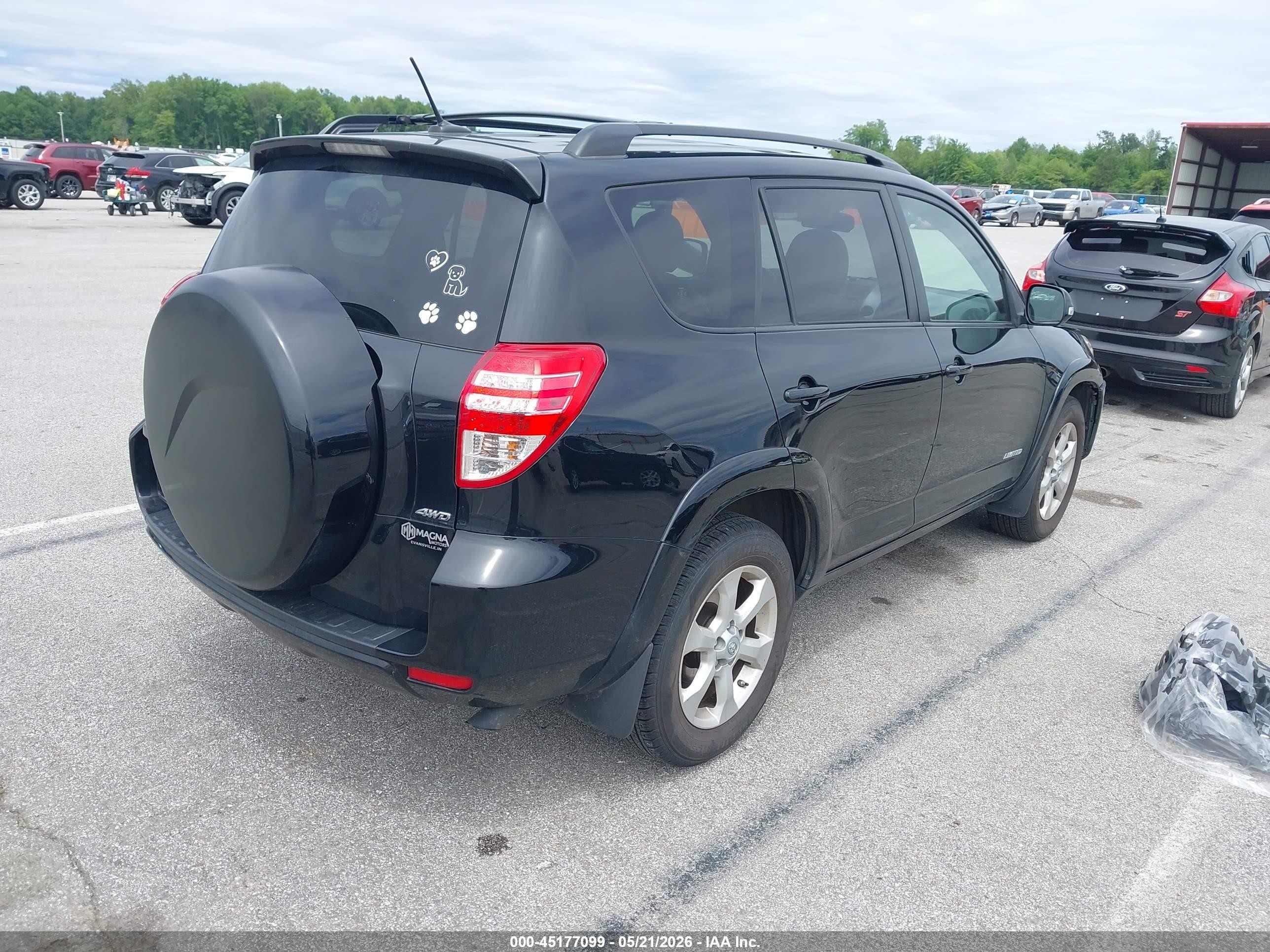 2009 Toyota Rav4 Limited V6 Black vin: JTMBK31V49D008087
