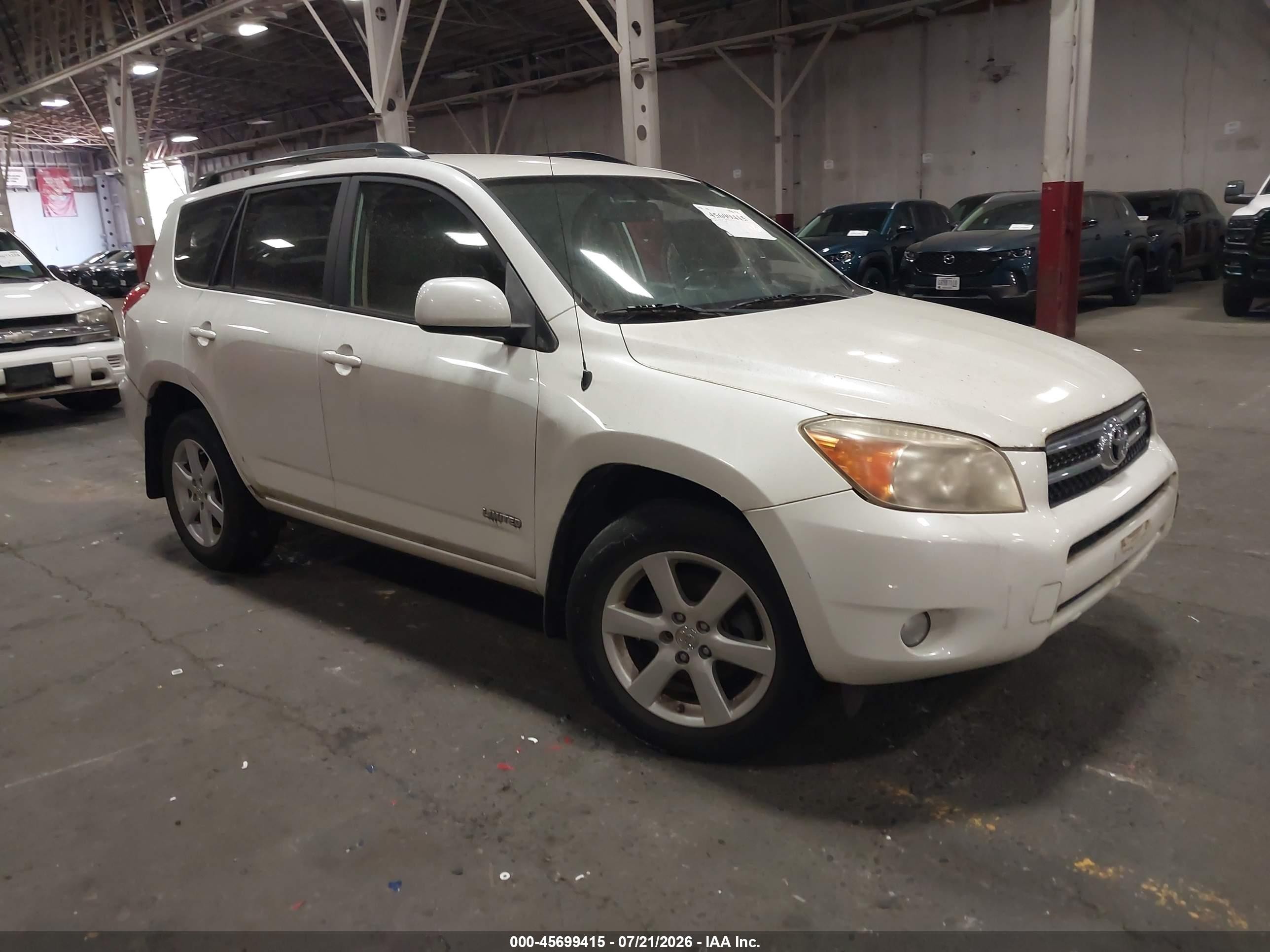 2006 Toyota Rav4 Limited V6 White vin: JTMBK31V565002336