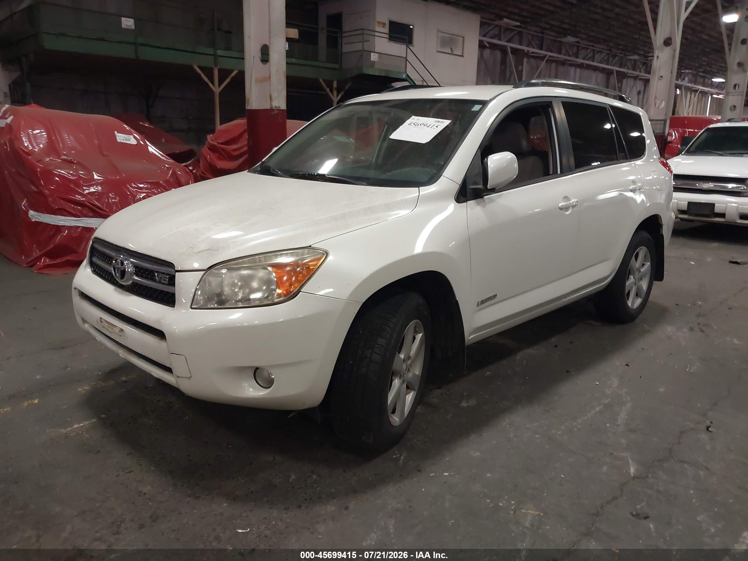 2006 Toyota Rav4 Limited V6 White vin: JTMBK31V565002336