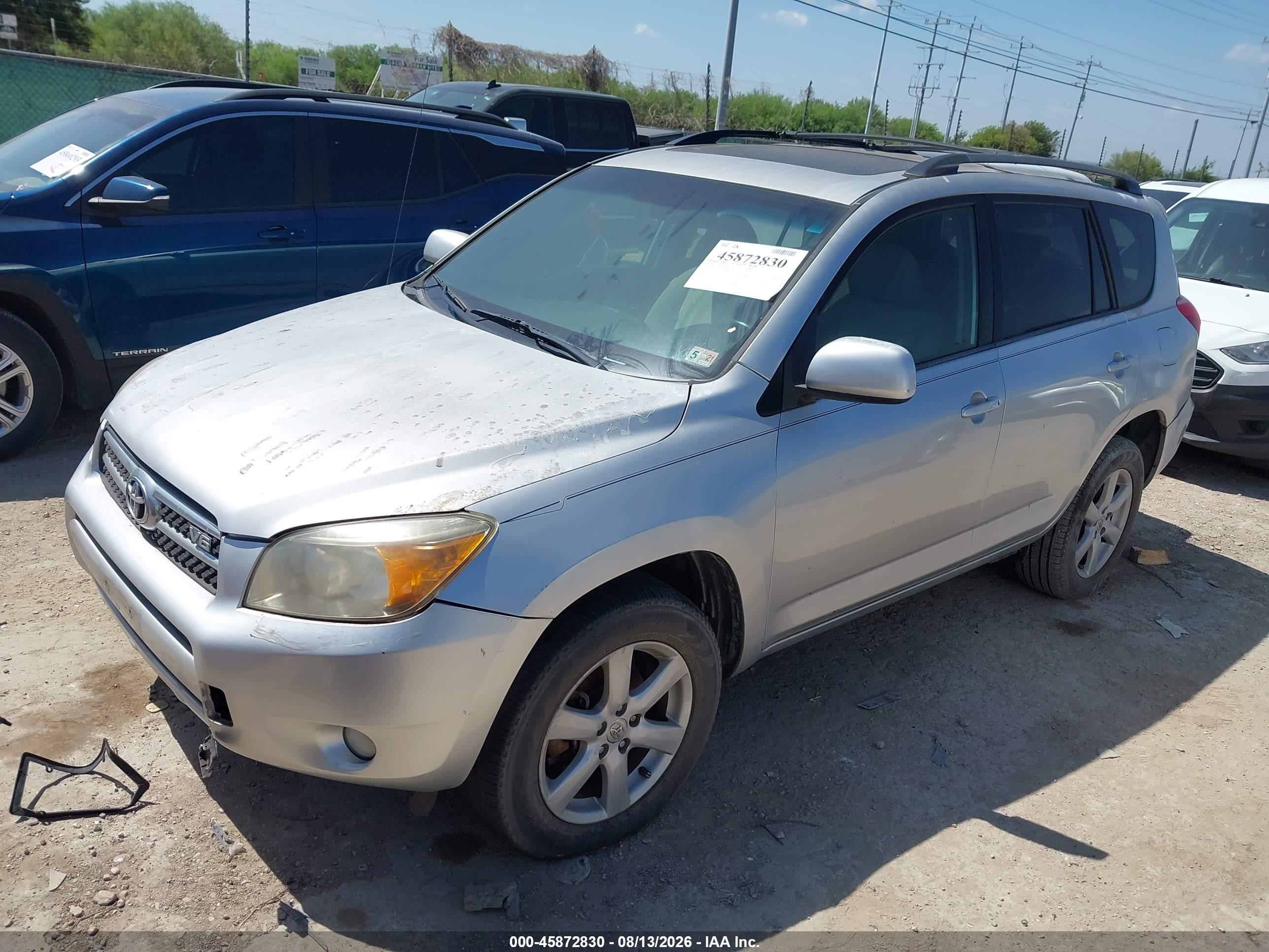 2007 Toyota Rav4 Limited Silver vin: JTMBK31V575028128