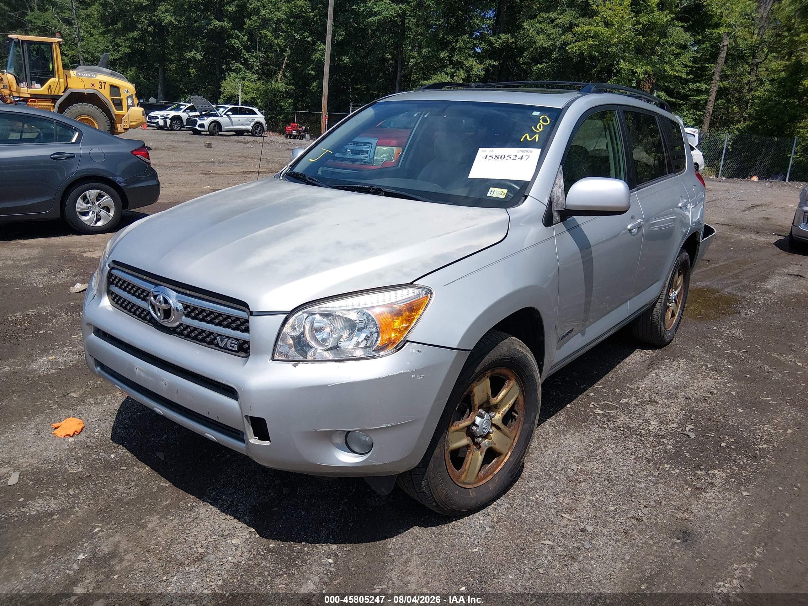 2007 Toyota Rav4 Limited V6 Silver vin: JTMBK31V575030901