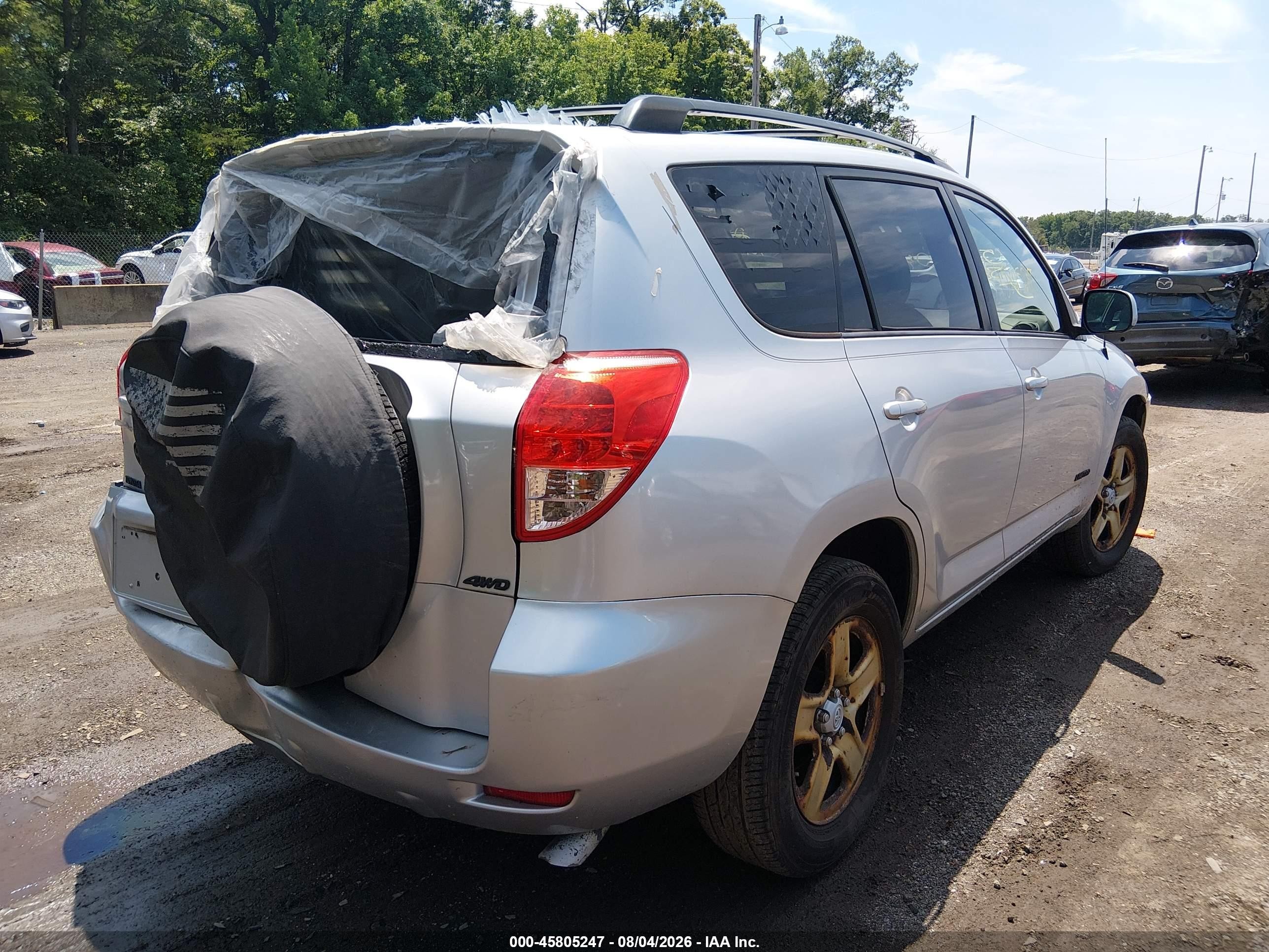 2007 Toyota Rav4 Limited V6 Silver vin: JTMBK31V575030901