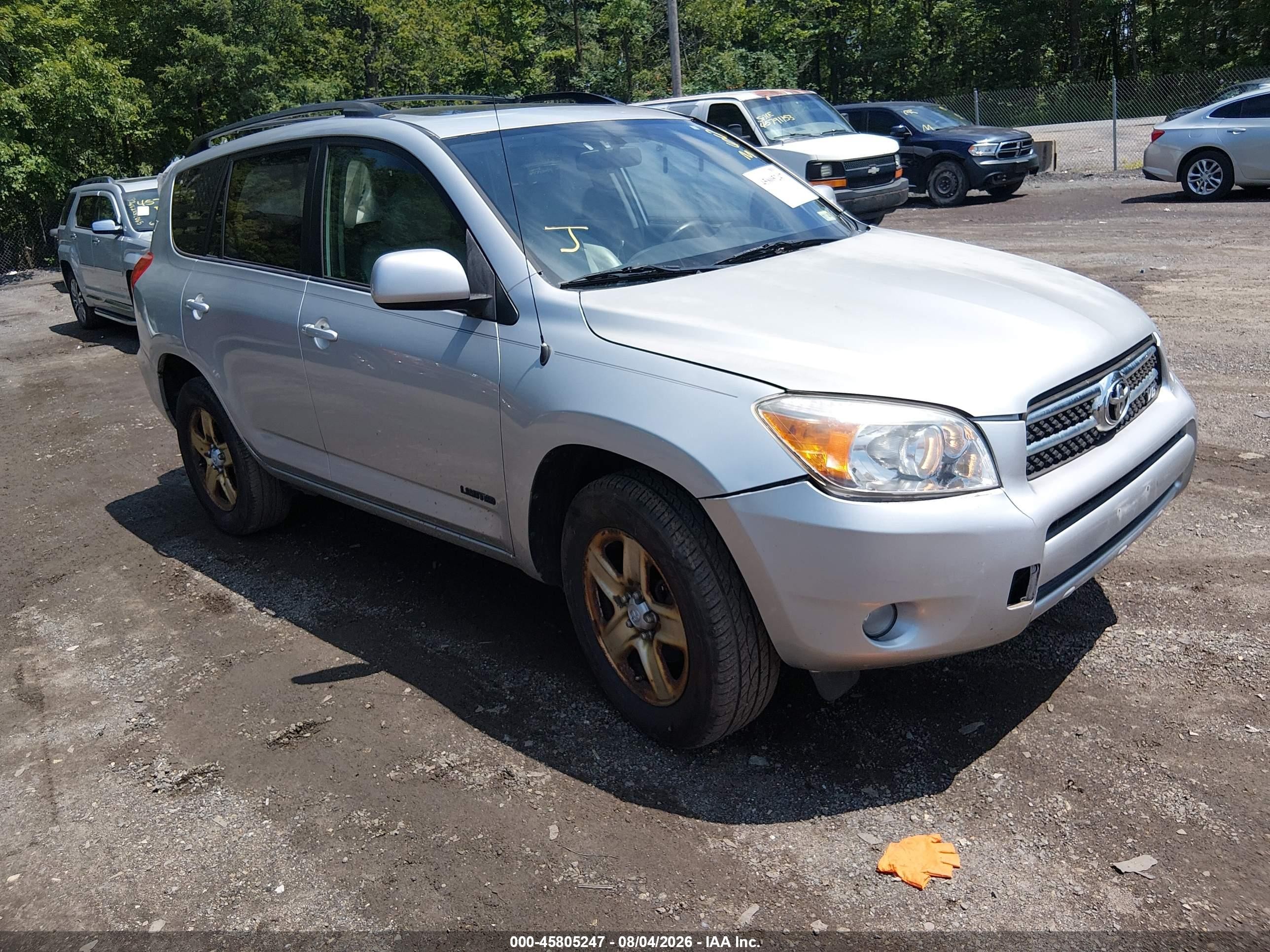 2007 Toyota Rav4 Limited V6 Silver vin: JTMBK31V575030901