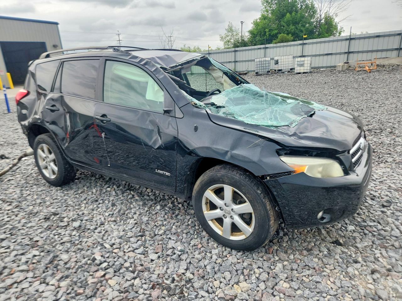 2007 Toyota Rav4 Limited Black vin: JTMBK31V575033314