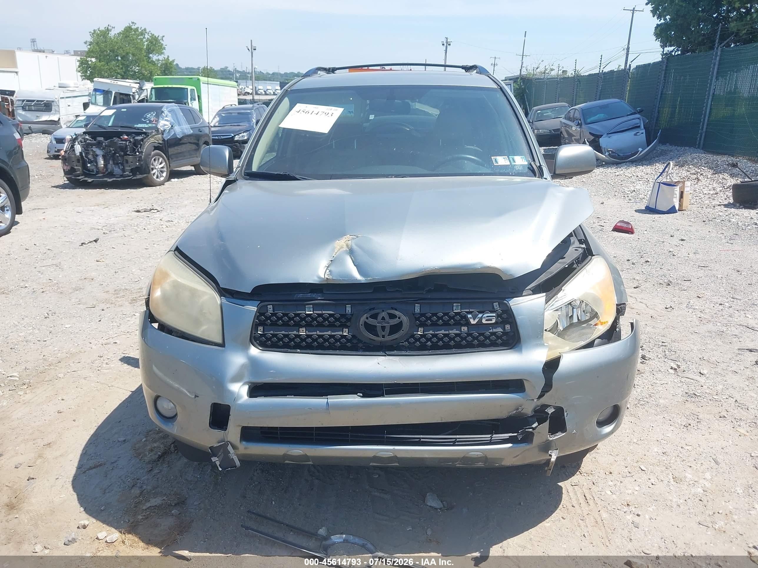 2007 Toyota Rav4 Limited Light Blue vin: JTMBK31V575039355