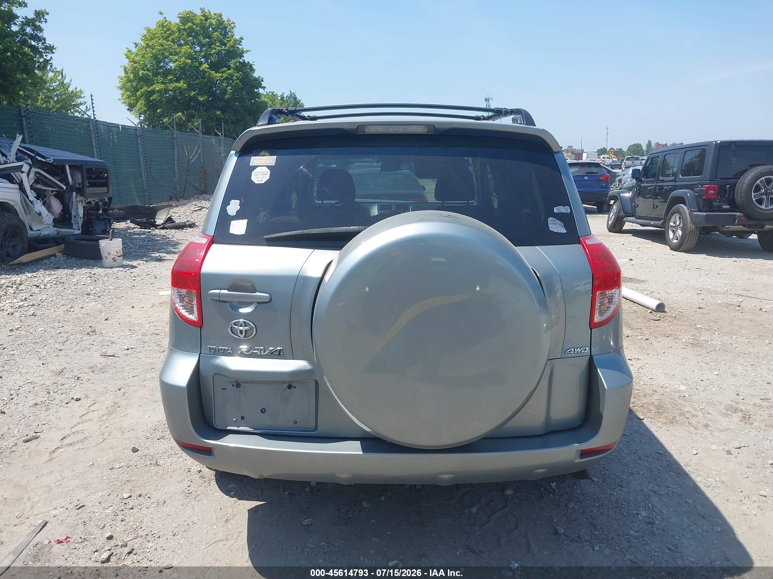 2007 Toyota Rav4 Limited Light Blue vin: JTMBK31V575039355