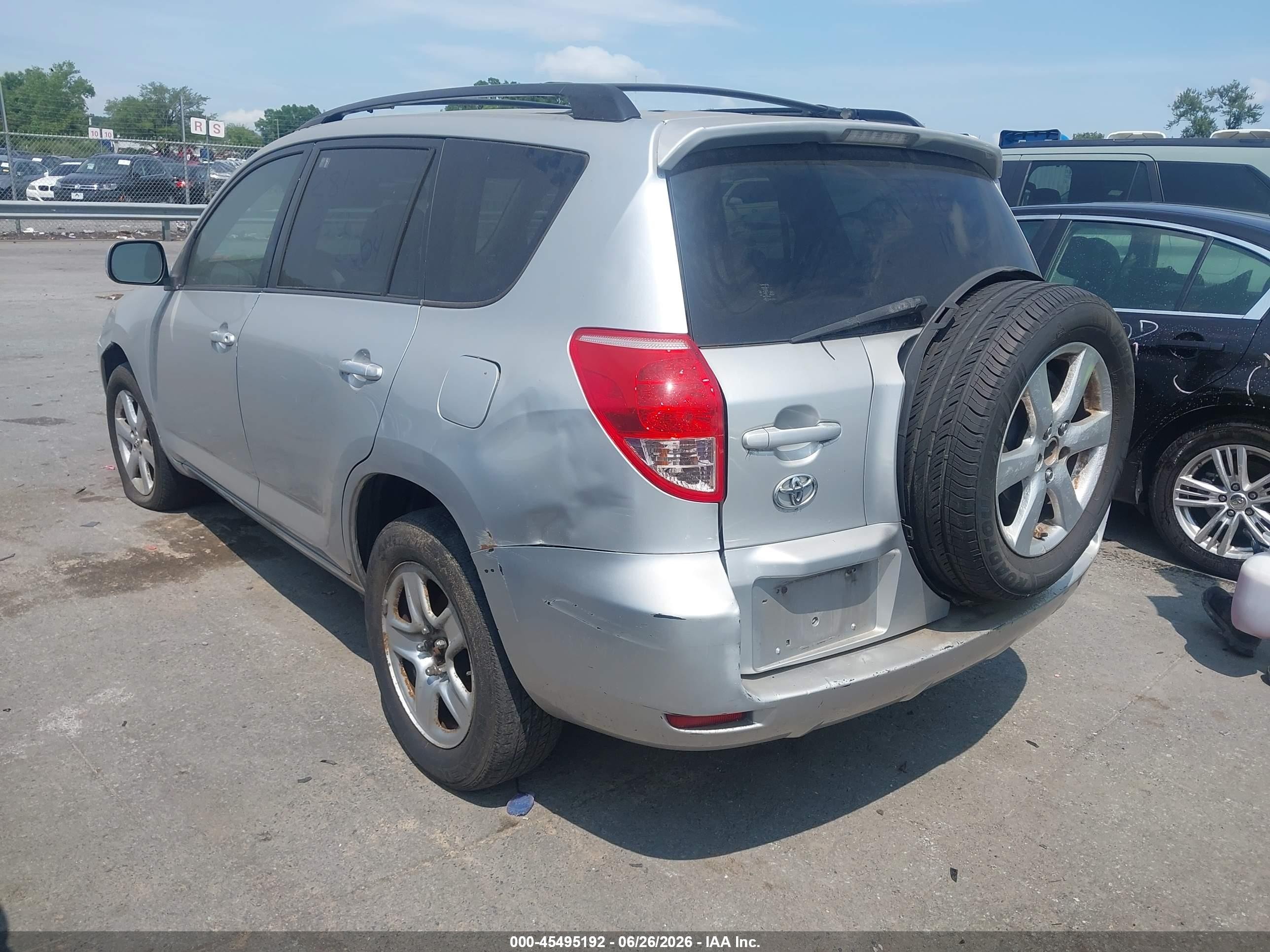 2007 Toyota Rav4 Limited Silver vin: JTMBK31V576025255