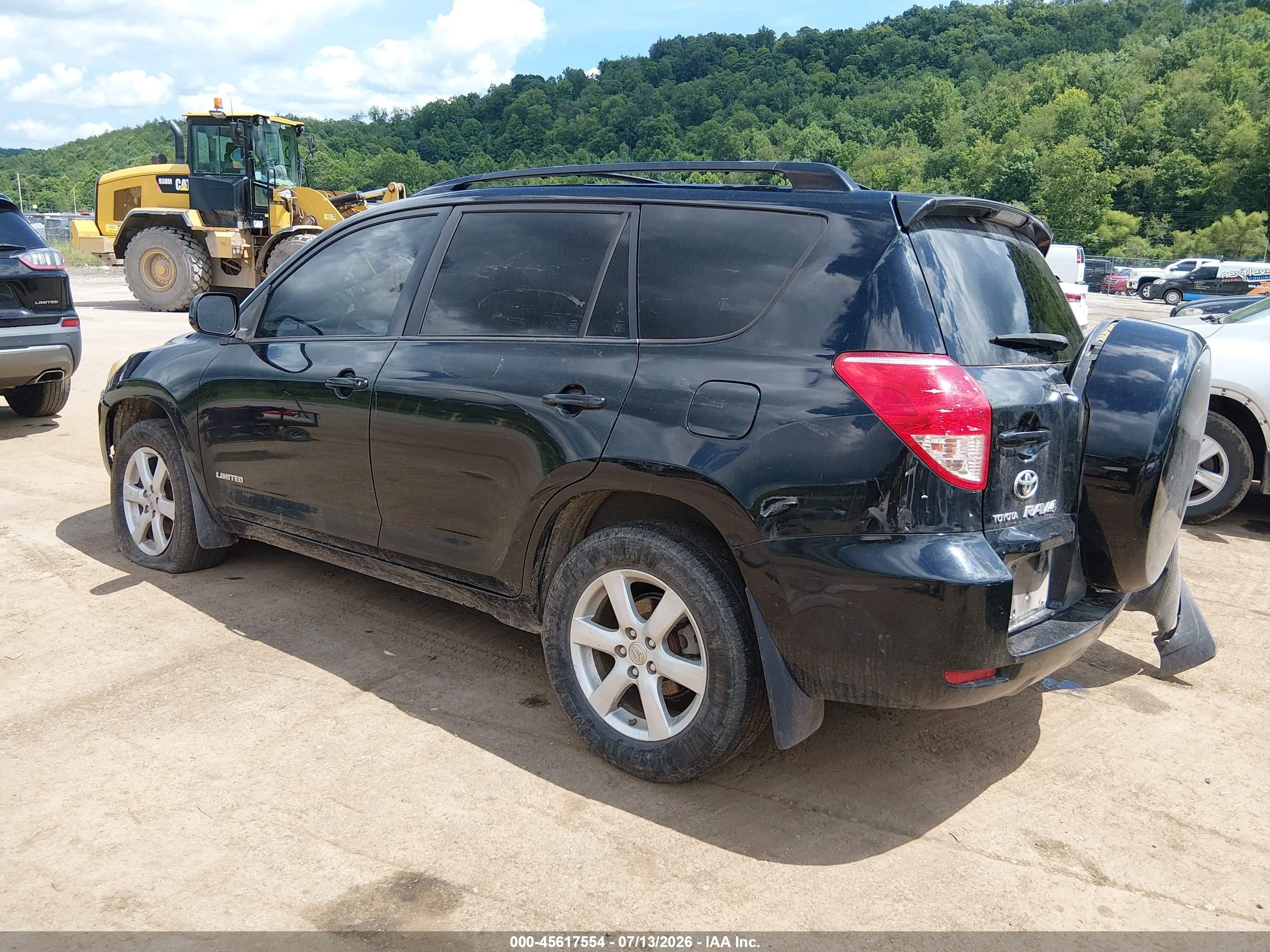 2007 Toyota Rav4 Limited Black vin: JTMBK31V576026230