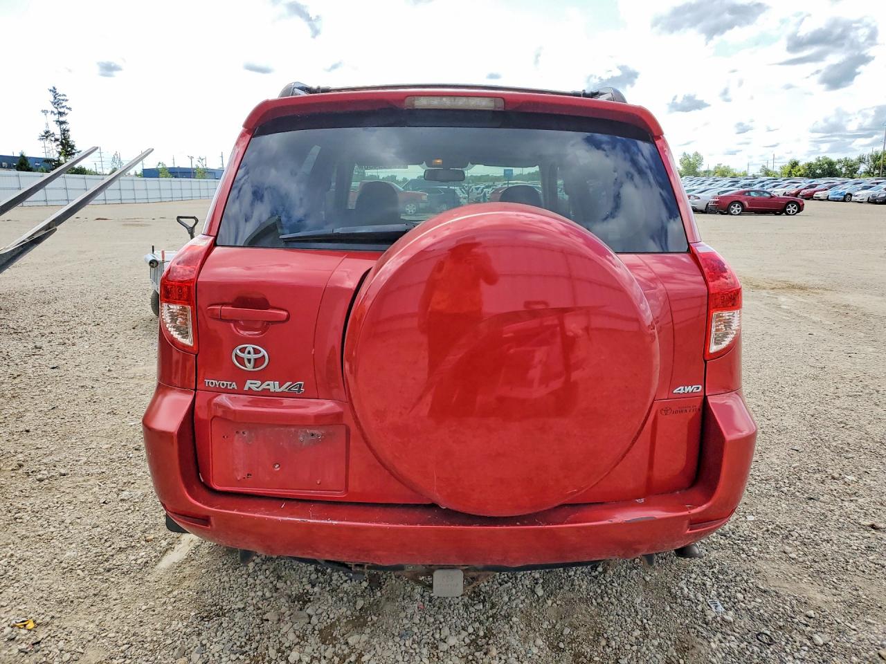 2008 Toyota Rav4 Limited Red vin: JTMBK31V586047354