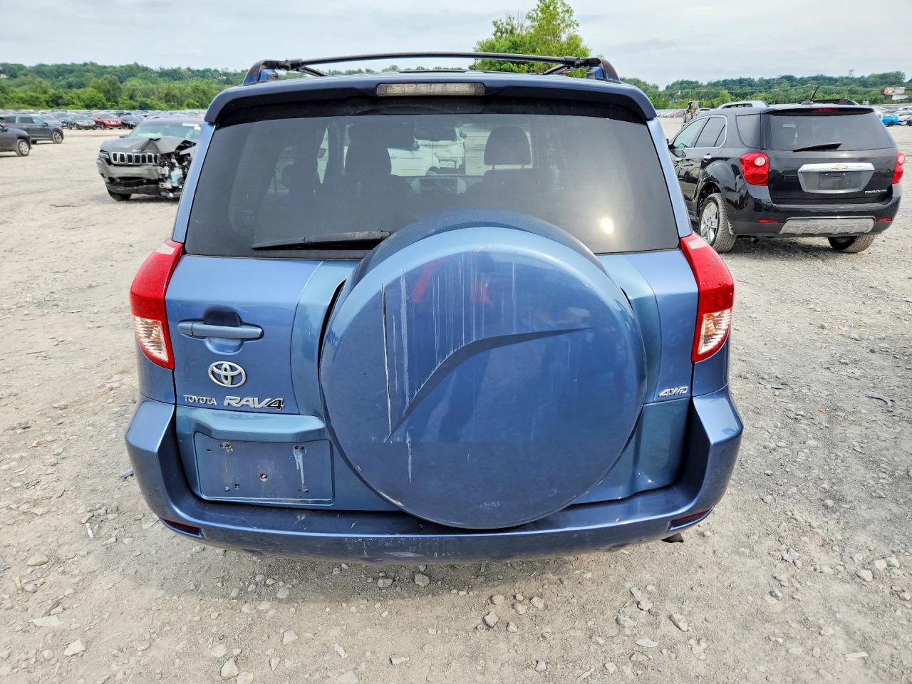 2008 Toyota Rav4 Limited Blue vin: JTMBK31V586048438