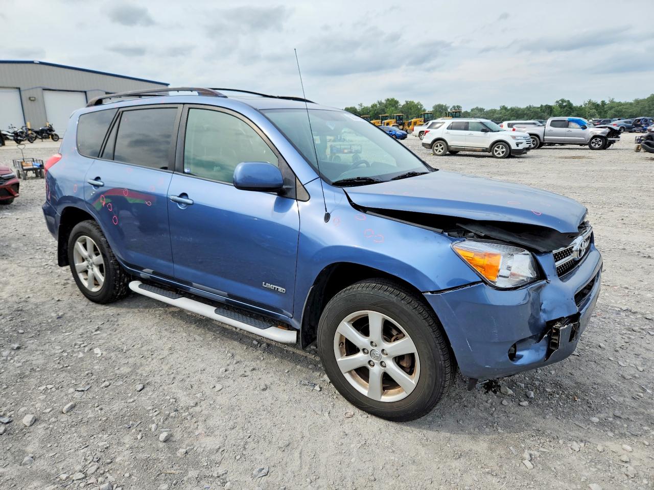 2008 Toyota Rav4 Limited Blue vin: JTMBK31V586048438