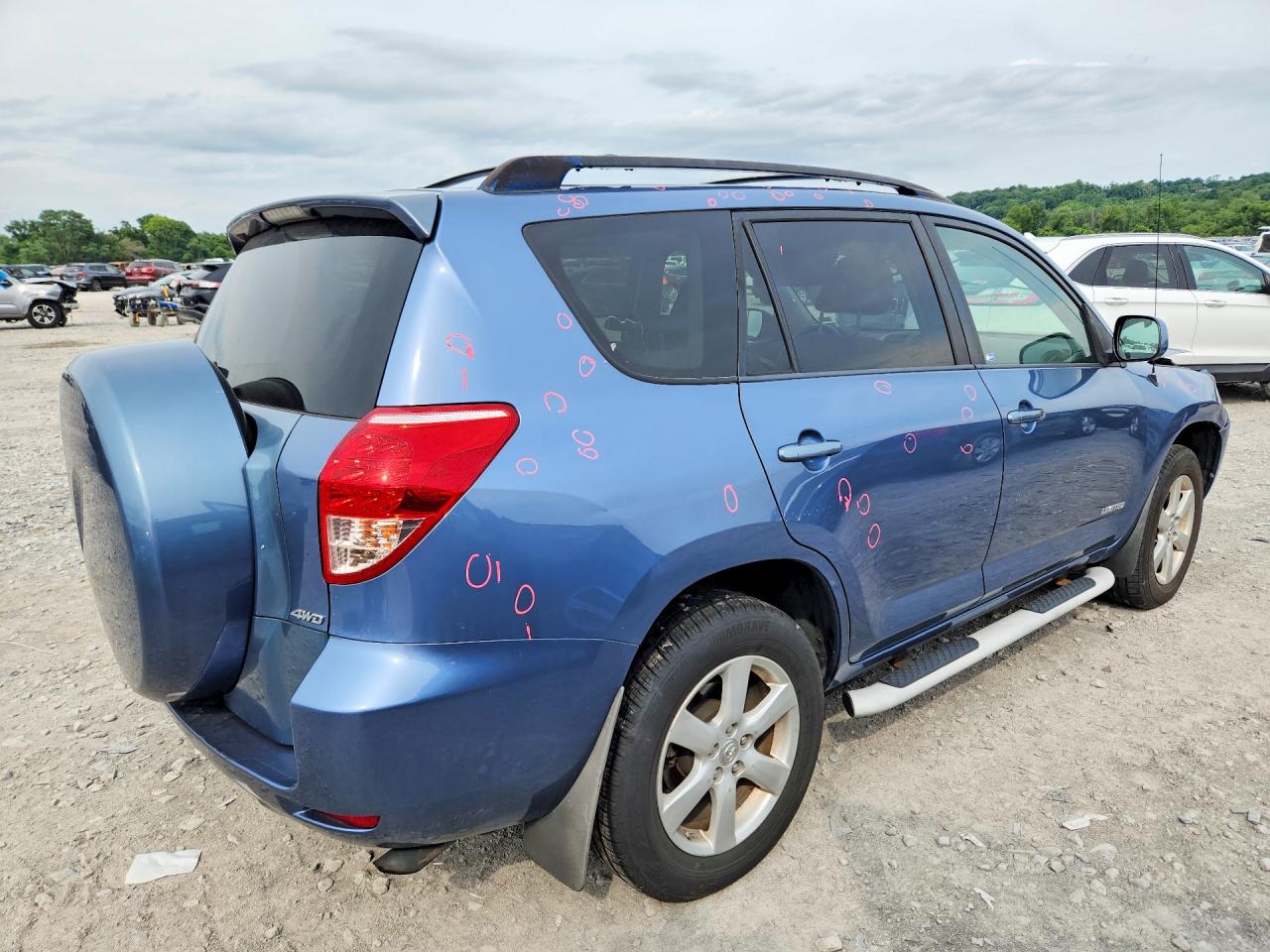 2008 Toyota Rav4 Limited Blue vin: JTMBK31V586048438