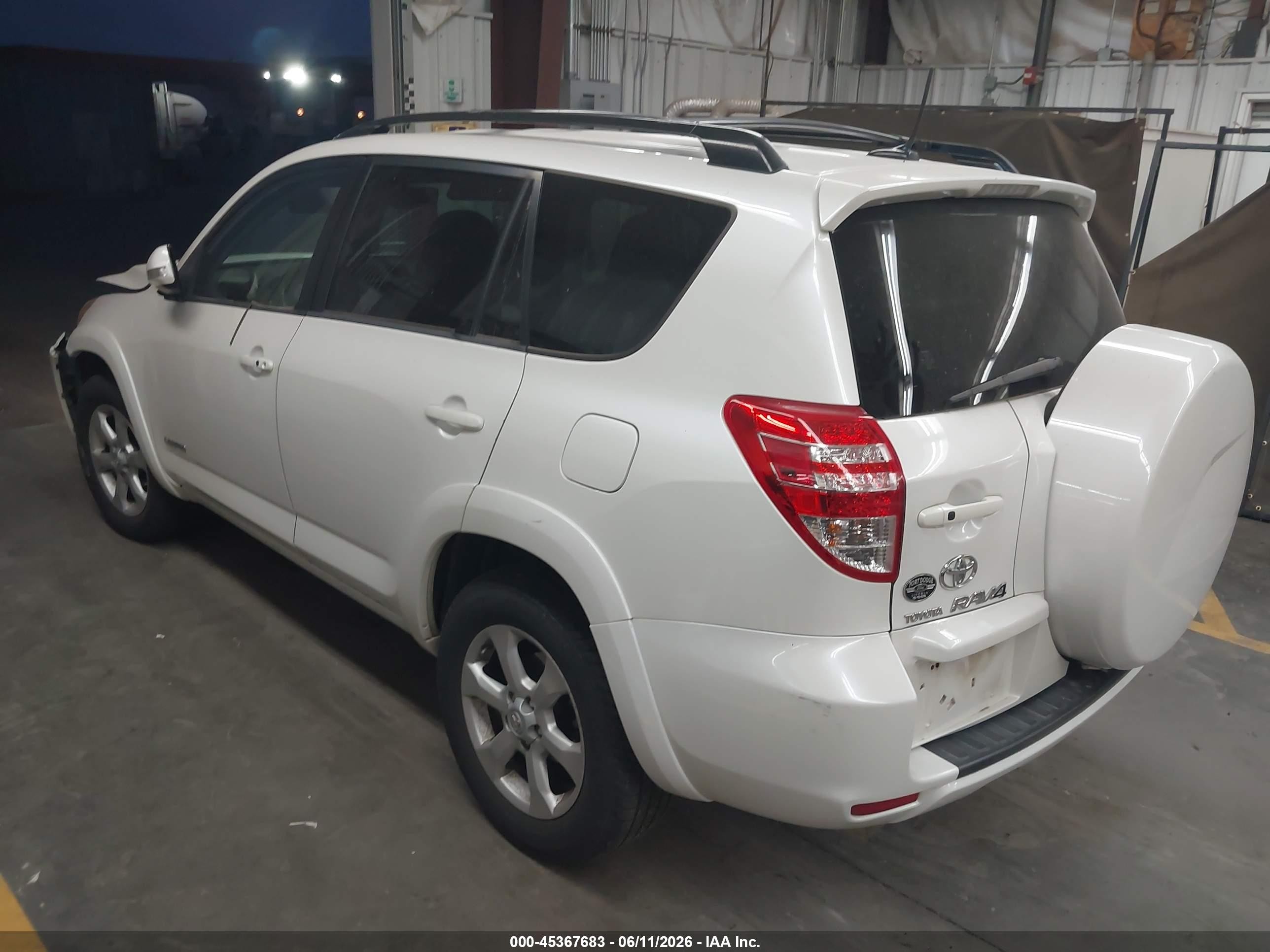 2009 Toyota Rav4 Limited V6 White vin: JTMBK31V595080507
