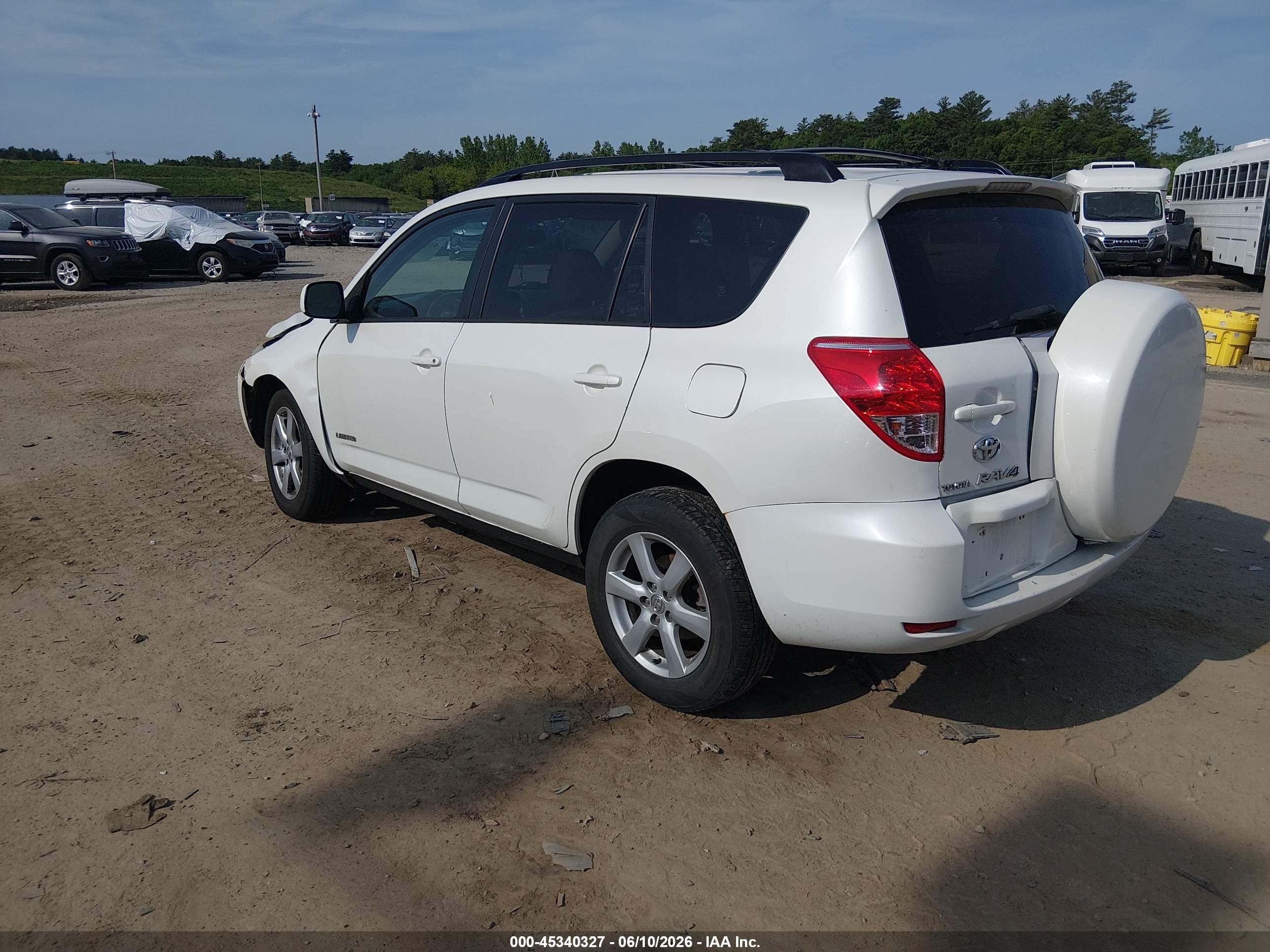 2006 Toyota Rav4 Limited V6 White vin: JTMBK31V665004869
