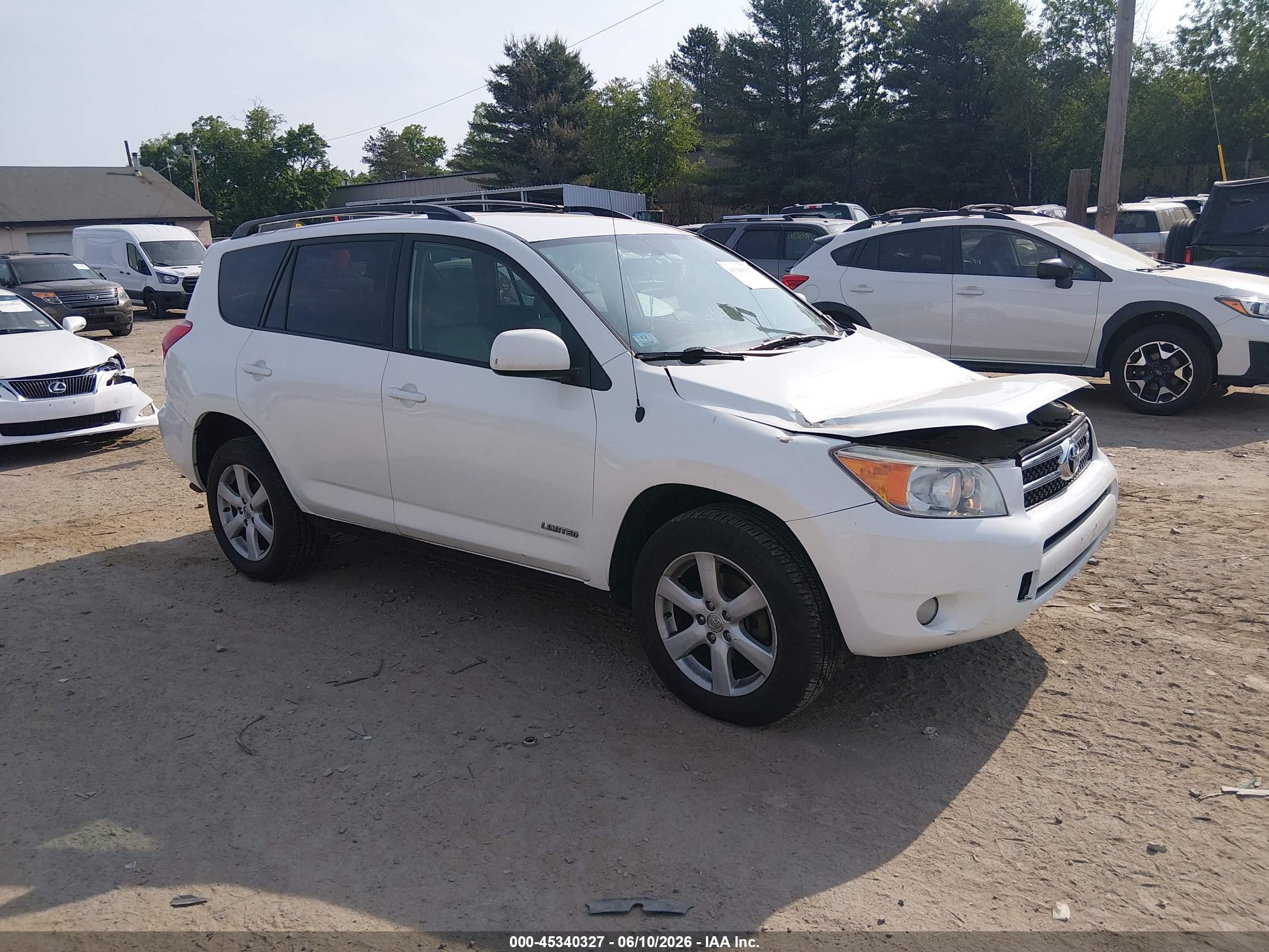 2006 Toyota Rav4 Limited V6 White vin: JTMBK31V665004869