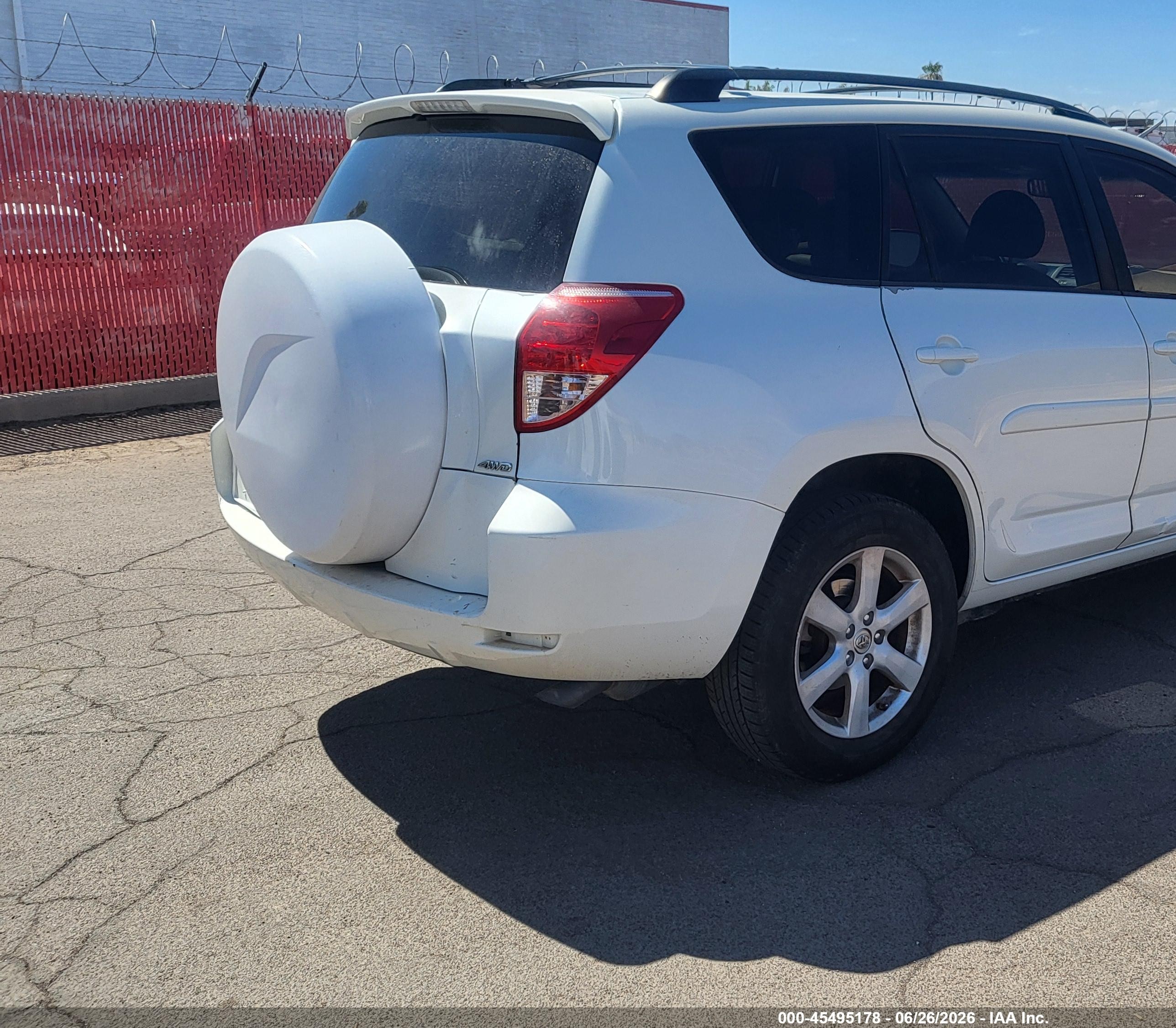2007 Toyota Rav4 Limited Белый vin: JTMBK31V675033483