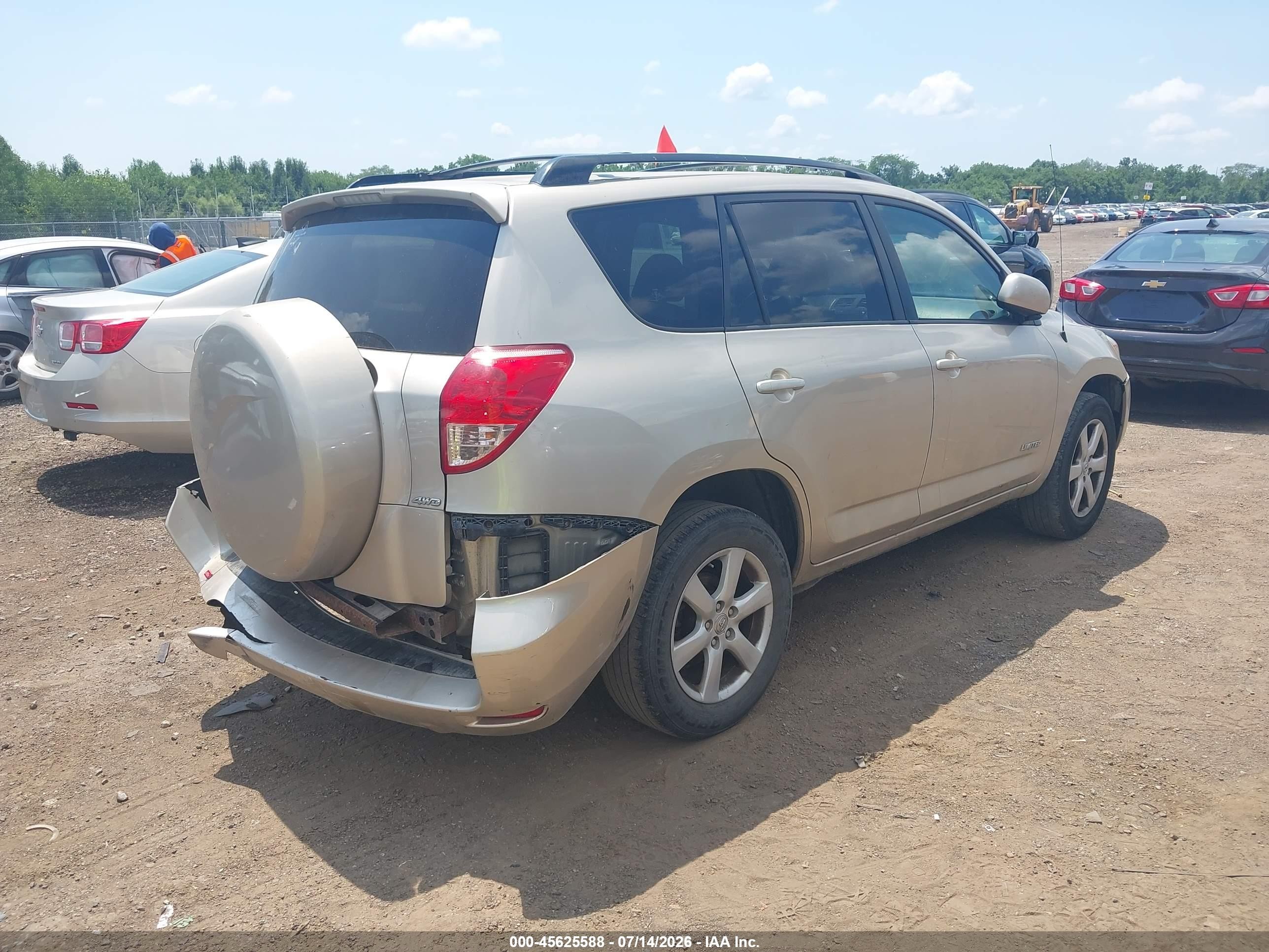 2007 Toyota Rav4 Limited Beige vin: JTMBK31V675039901