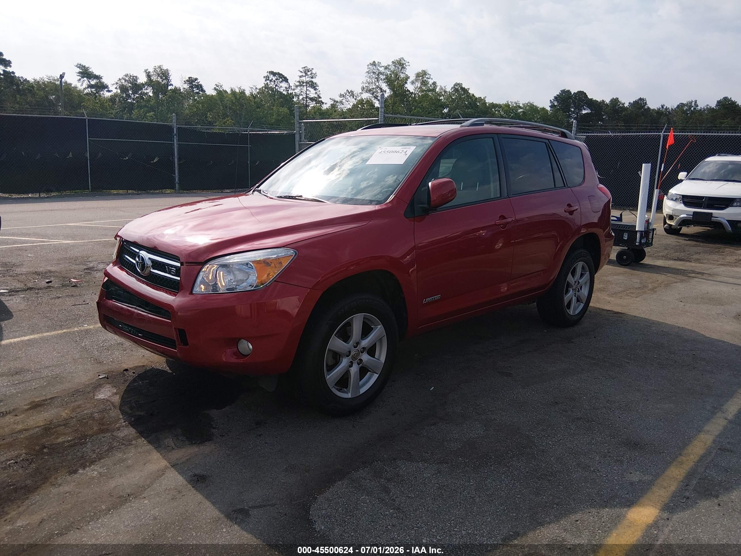 2007 Toyota Rav4 Limited Red vin: JTMBK31V676025426