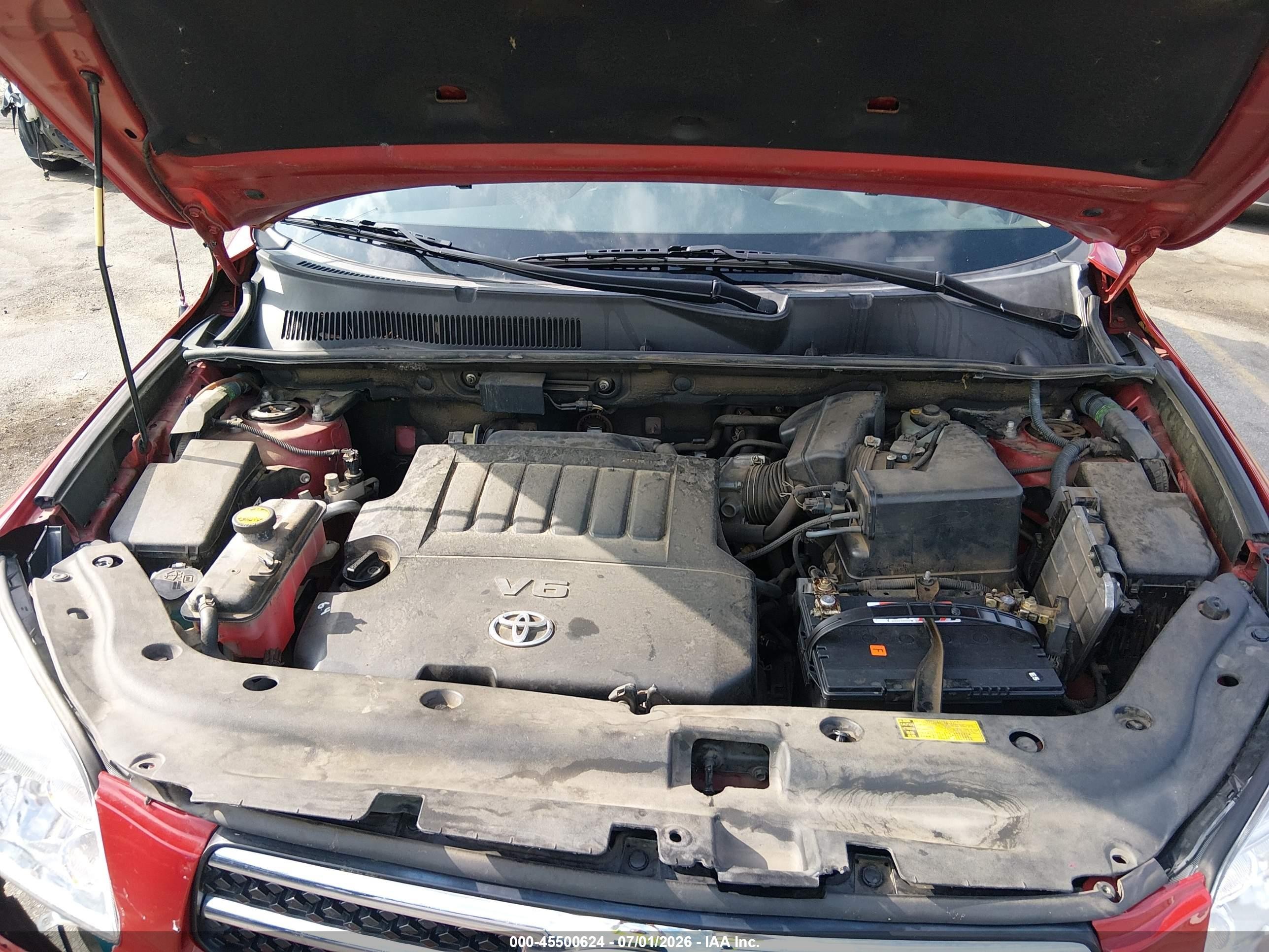 2007 Toyota Rav4 Limited Red vin: JTMBK31V676025426