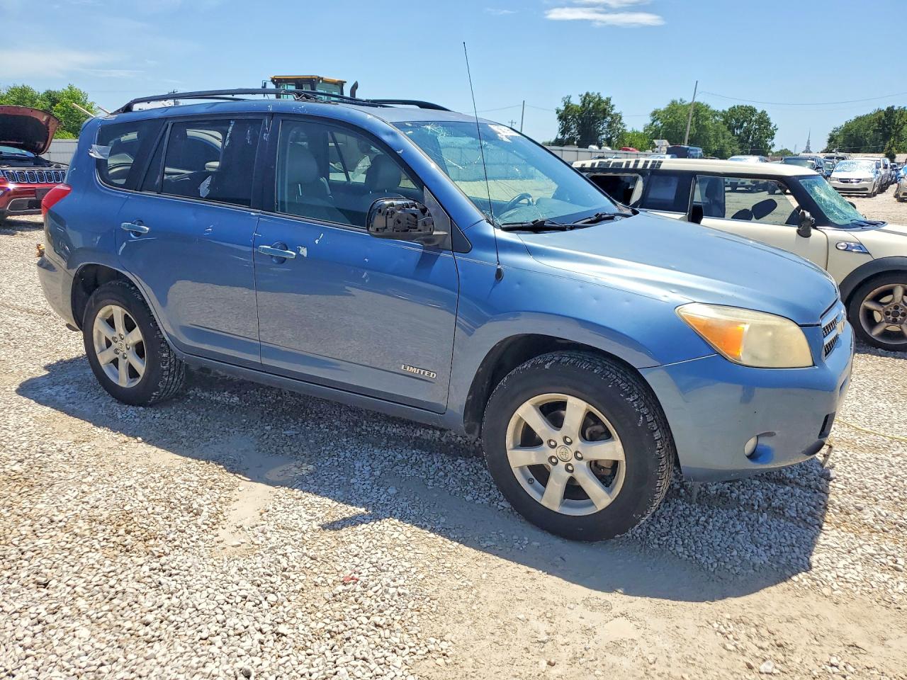 2008 Toyota Rav4 Limited Blue vin: JTMBK31V685057123