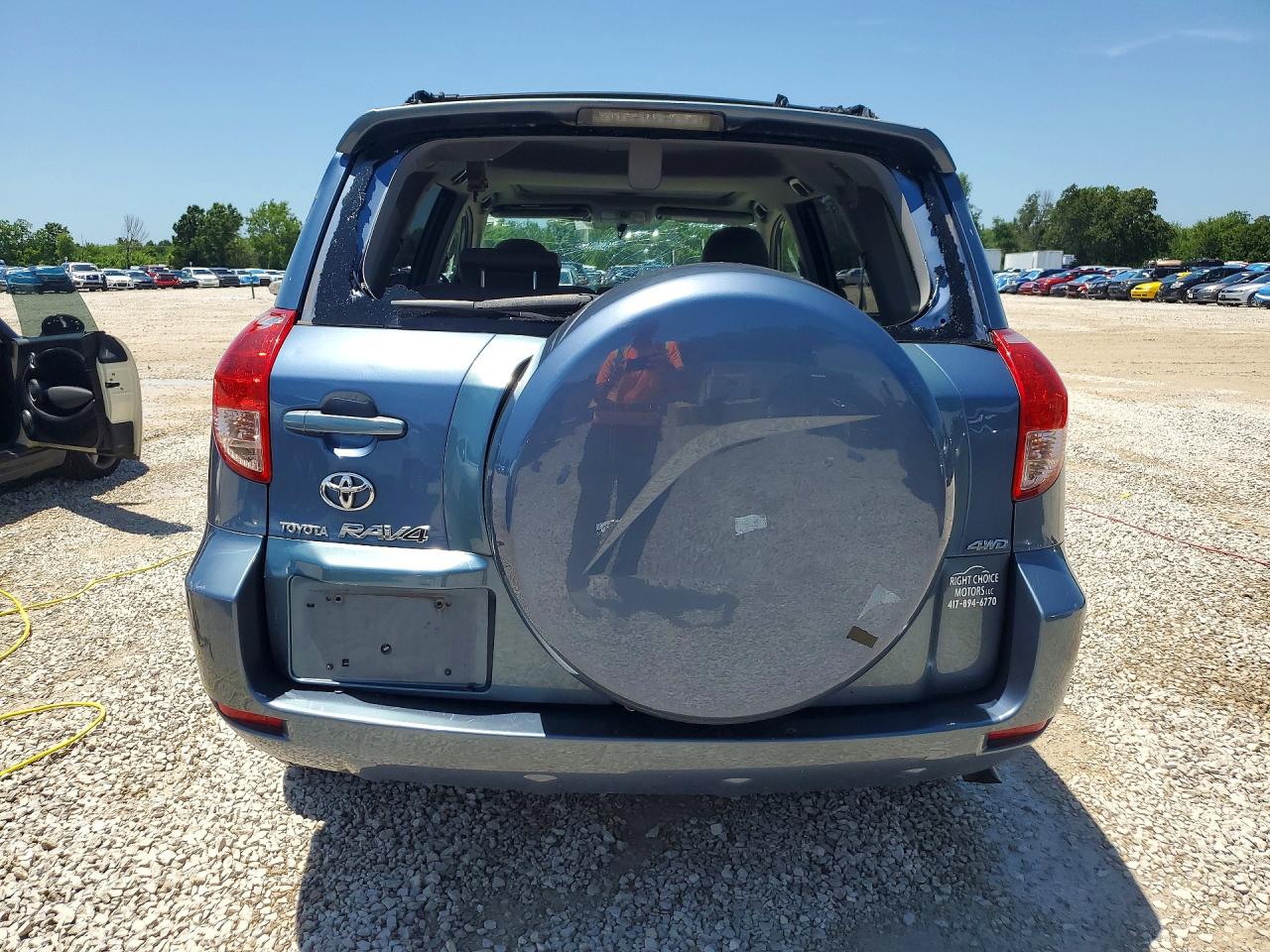 2008 Toyota Rav4 Limited Blue vin: JTMBK31V685057123
